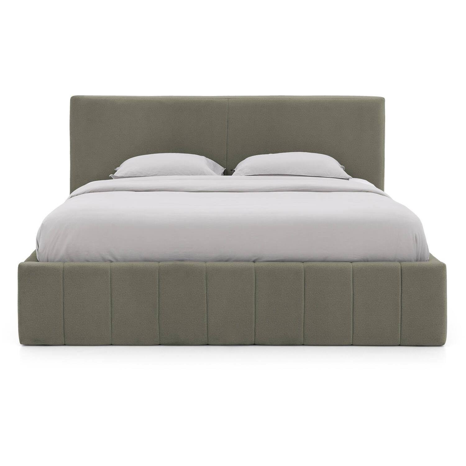 Goossens Bedframe Carte - 140 x 200 - Velours groen 11 - Fluweel