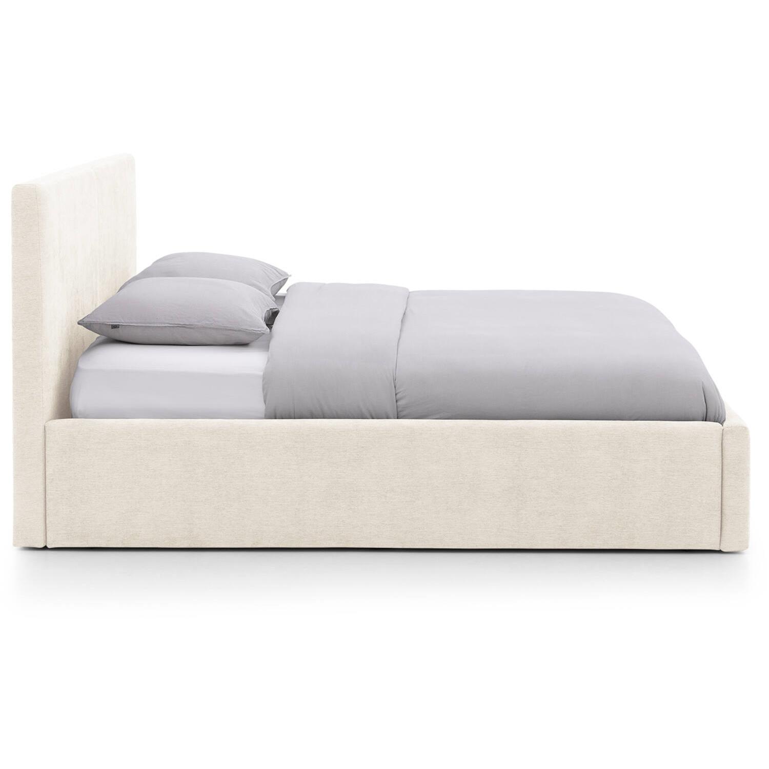 Goossens Bedframe Mysen Storage - 140 x 200 - Stof fijn geweven