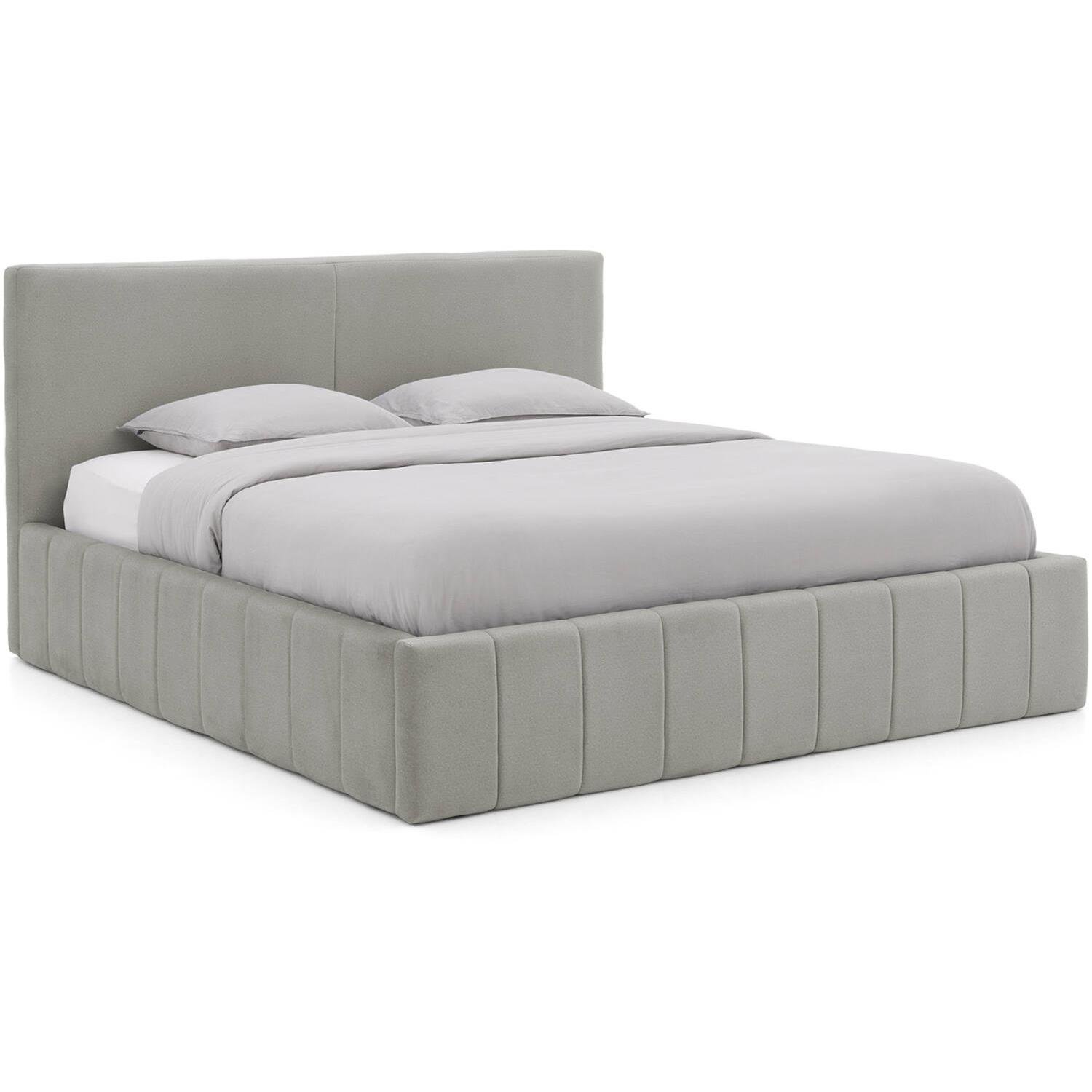 Goossens Bedframe Carte - 180 x 200 - Velours grijs 4 - Fluweel