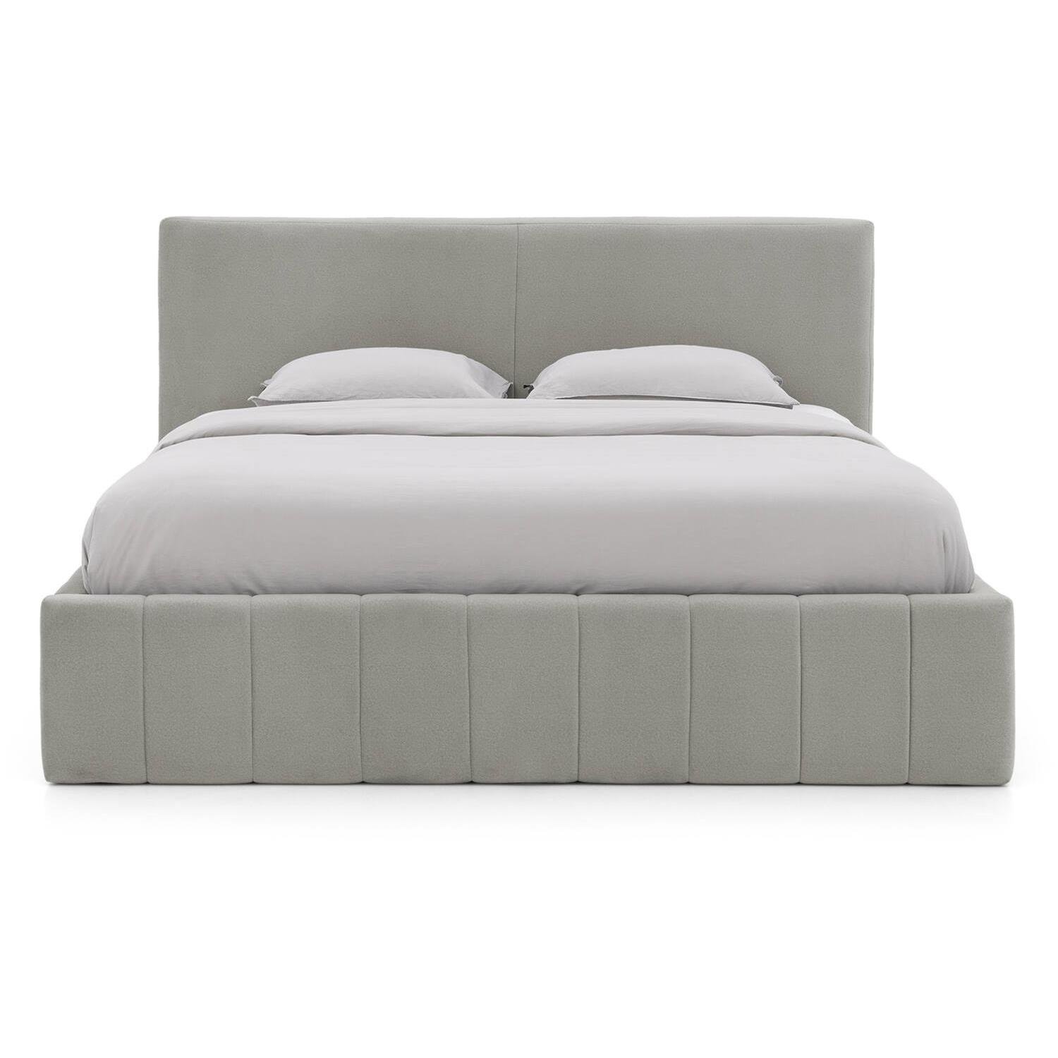 Goossens Bedframe Carte - 180 x 200 - Velours grijs 4 - Fluweel