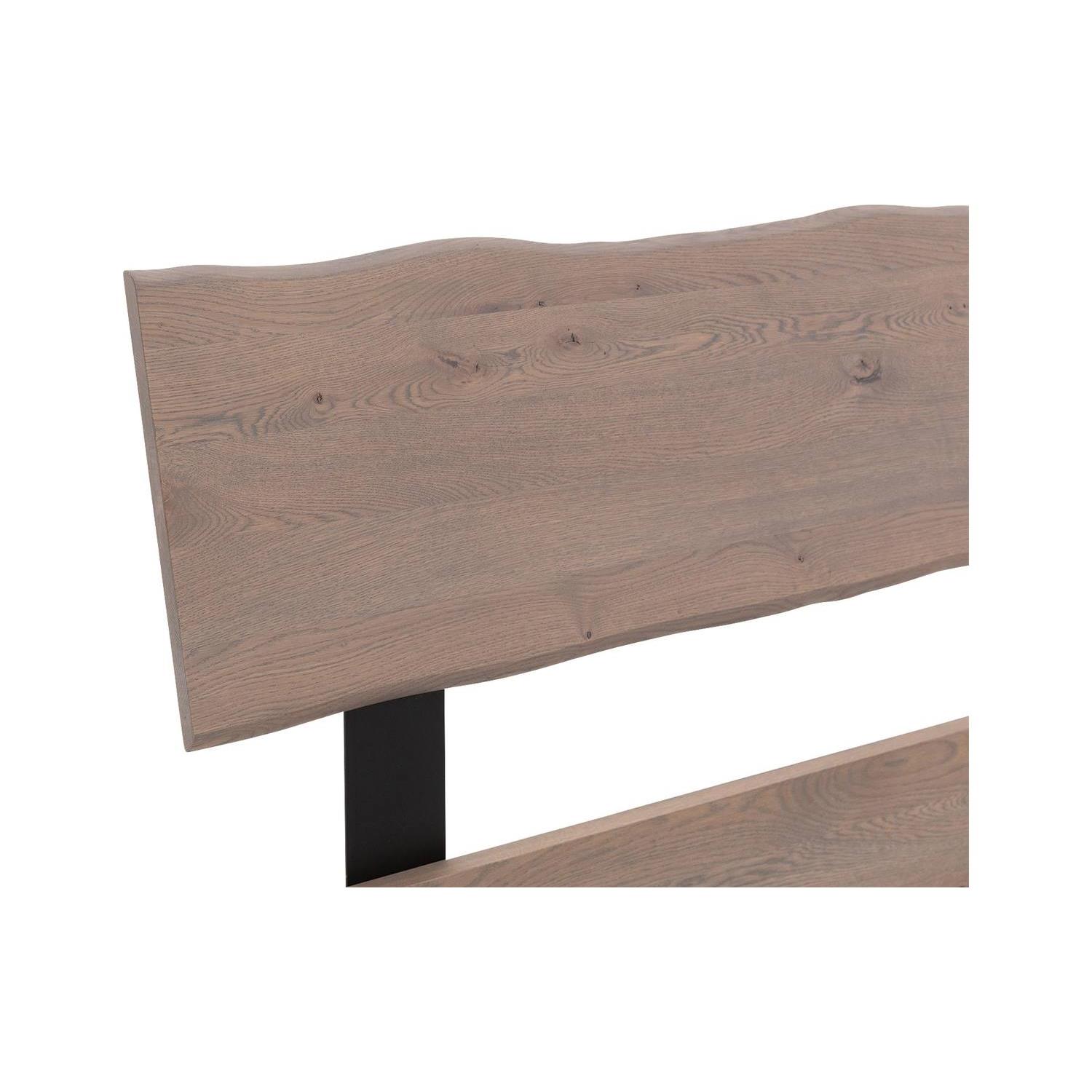 Goossens Bedframe Slade, Bedframe 180 x 220 cm hoofdbord organisch