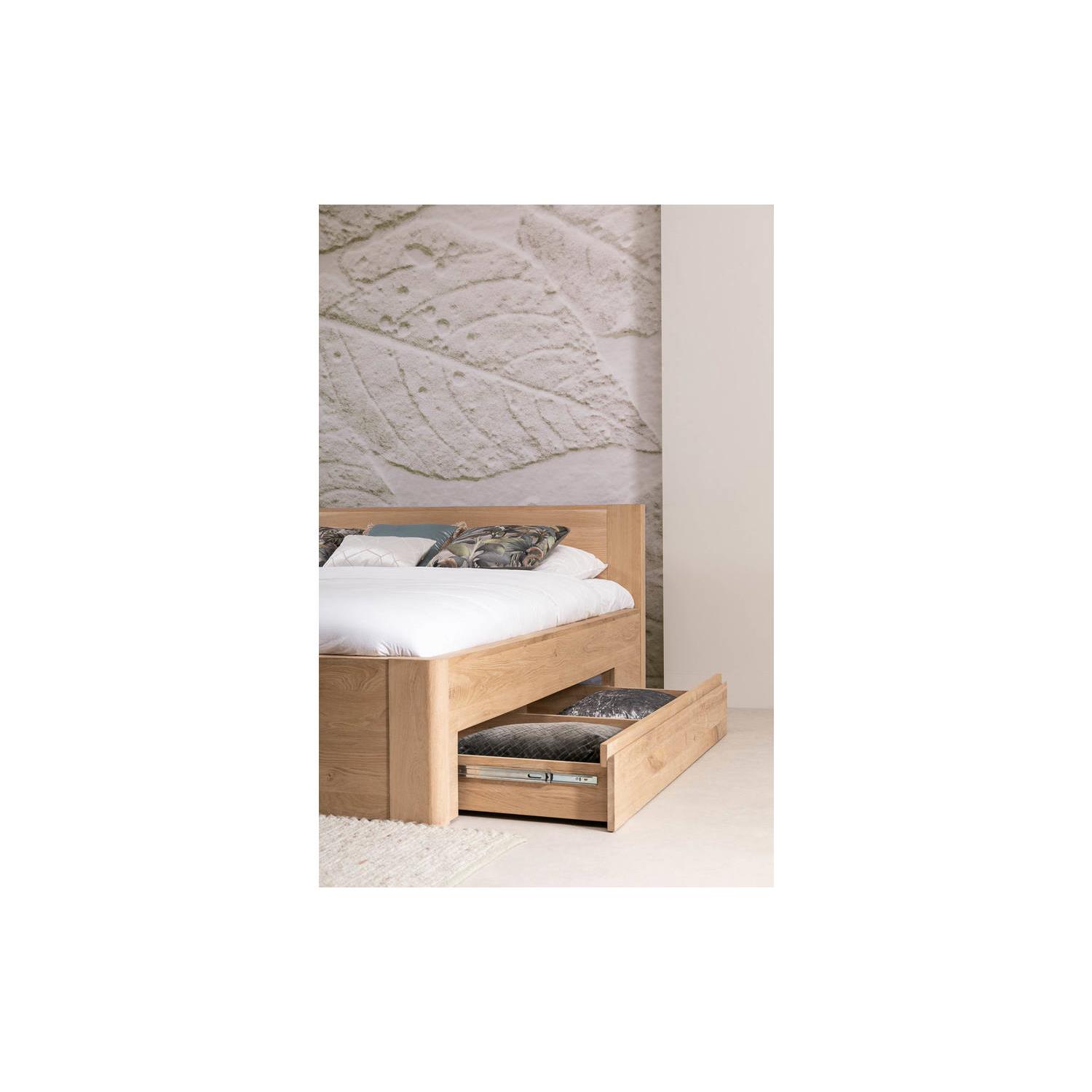Goossens Bedframe Bibi - 160 x 200 - Eiken naturel - Hout