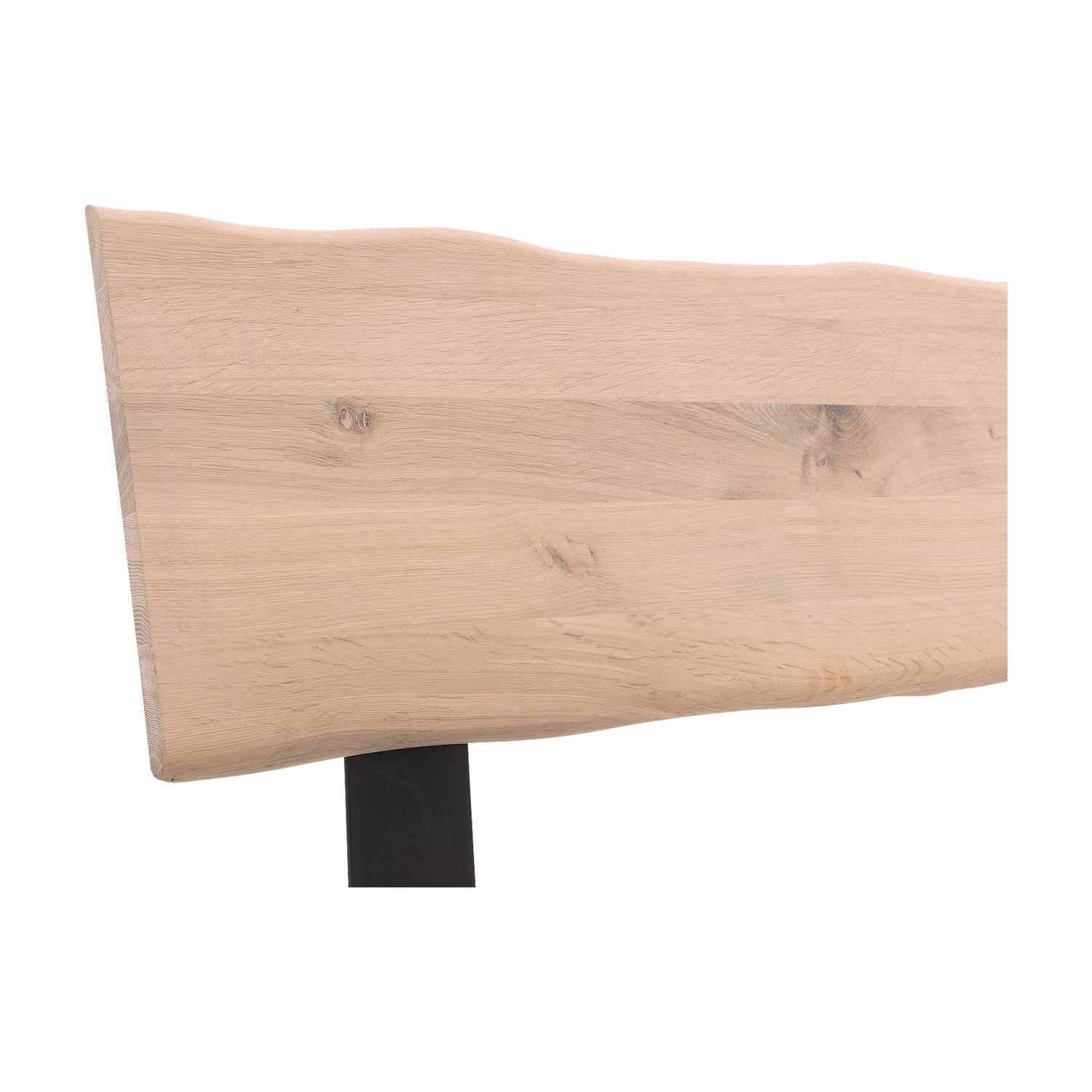 Goossens Bedframe Slade, Bedframe 140 x 210 cm hoofdbord organisch