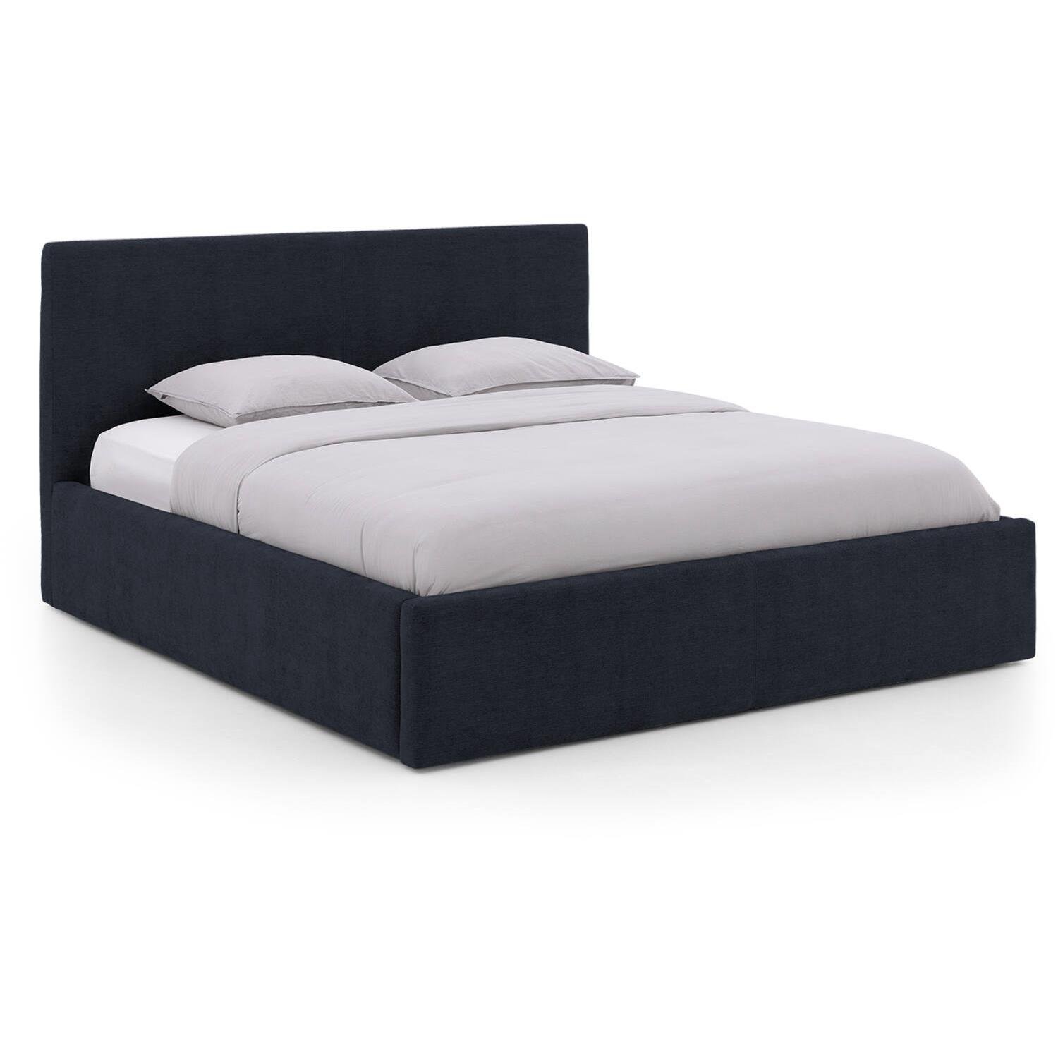 Goossens Bedframe Mysen Storage - 140 x 200 - Stof fijn geweven donker