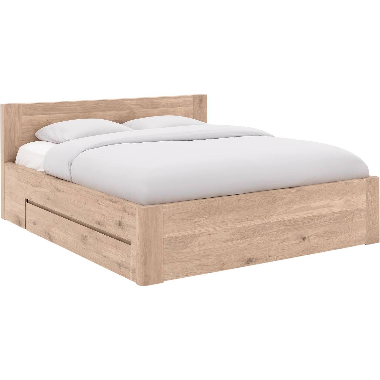 Goossens Bedframe Bibi - 140 x 200 - Eiken gelakt roomwit - Hout