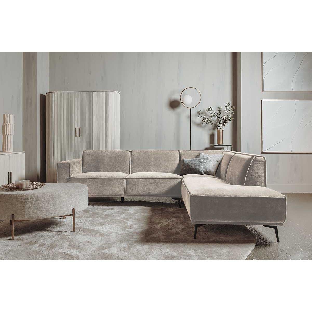 Anli-Style Tower living Leeds 2,5-AL + Ottoman R - City 120 Beige