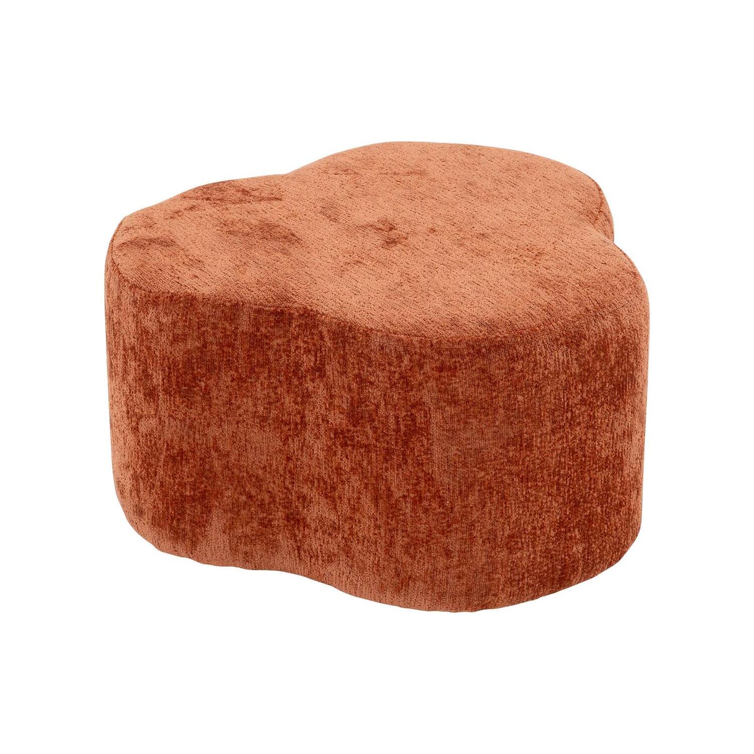 Goossens hocker Anneli in velours brique