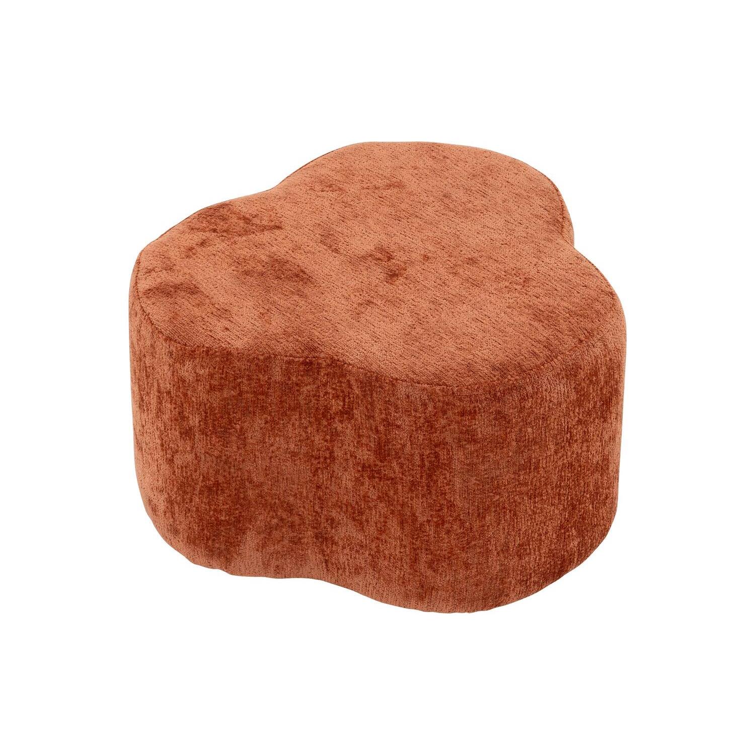 Goossens hocker Anneli in velours brique