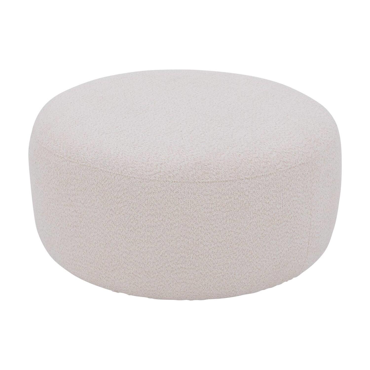 Goossens Hocker Lizz in boucle creme