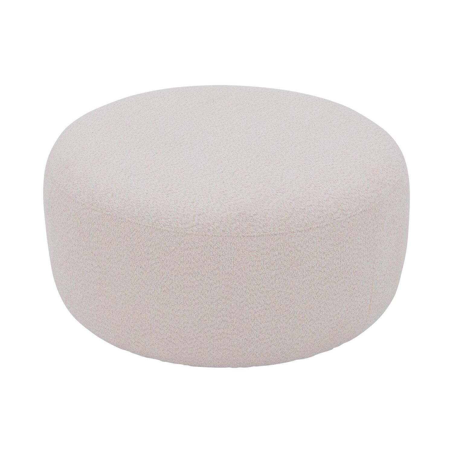 Goossens Hocker Lizz in boucle creme