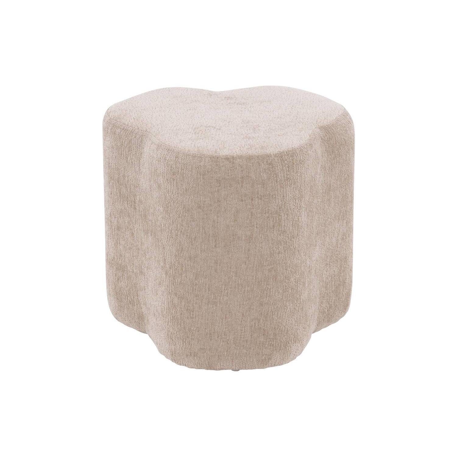 Goossens poef Anneli in velours beige