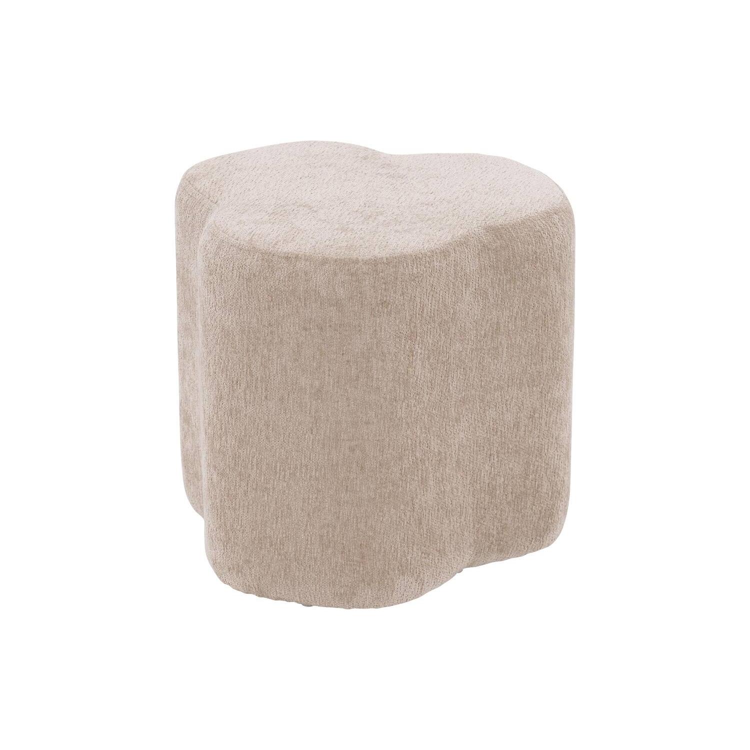 Goossens poef Anneli in velours beige