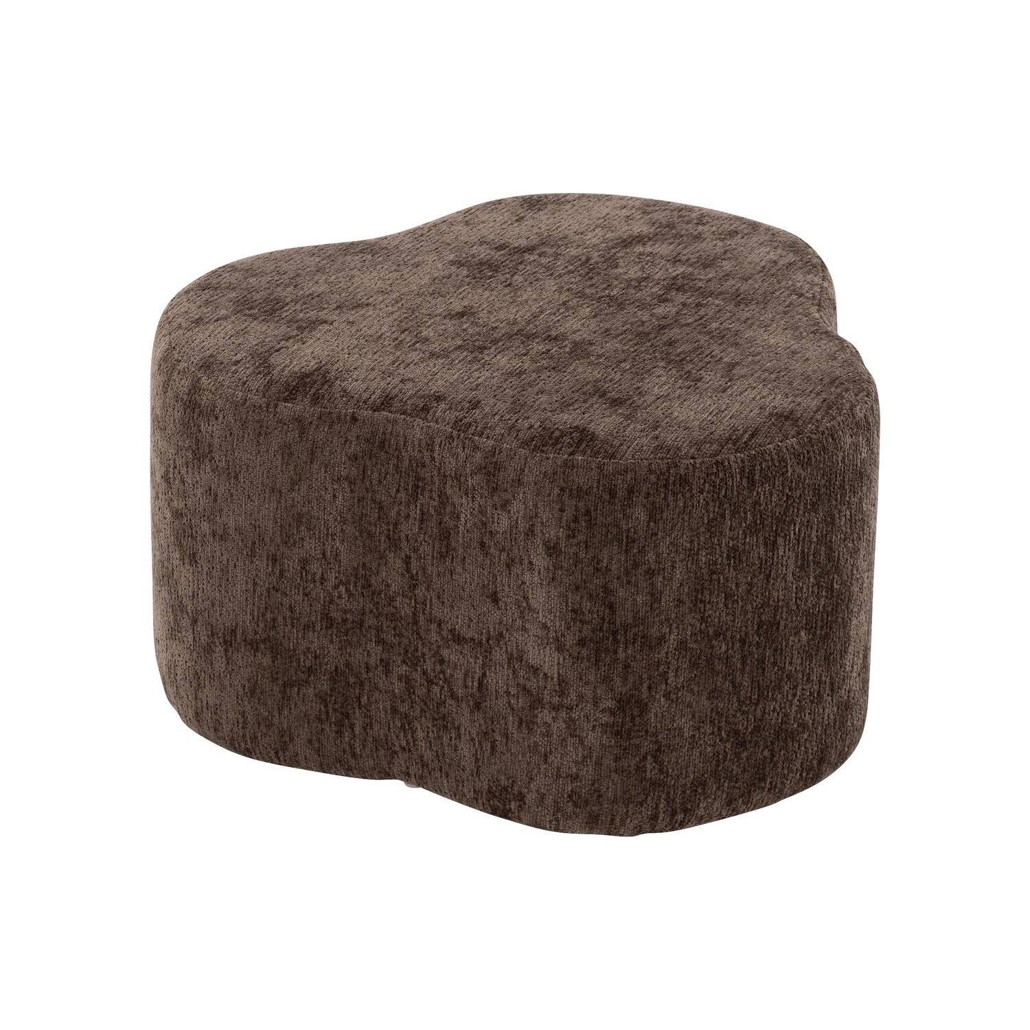 Goossens hocker Anneli in velours bruin