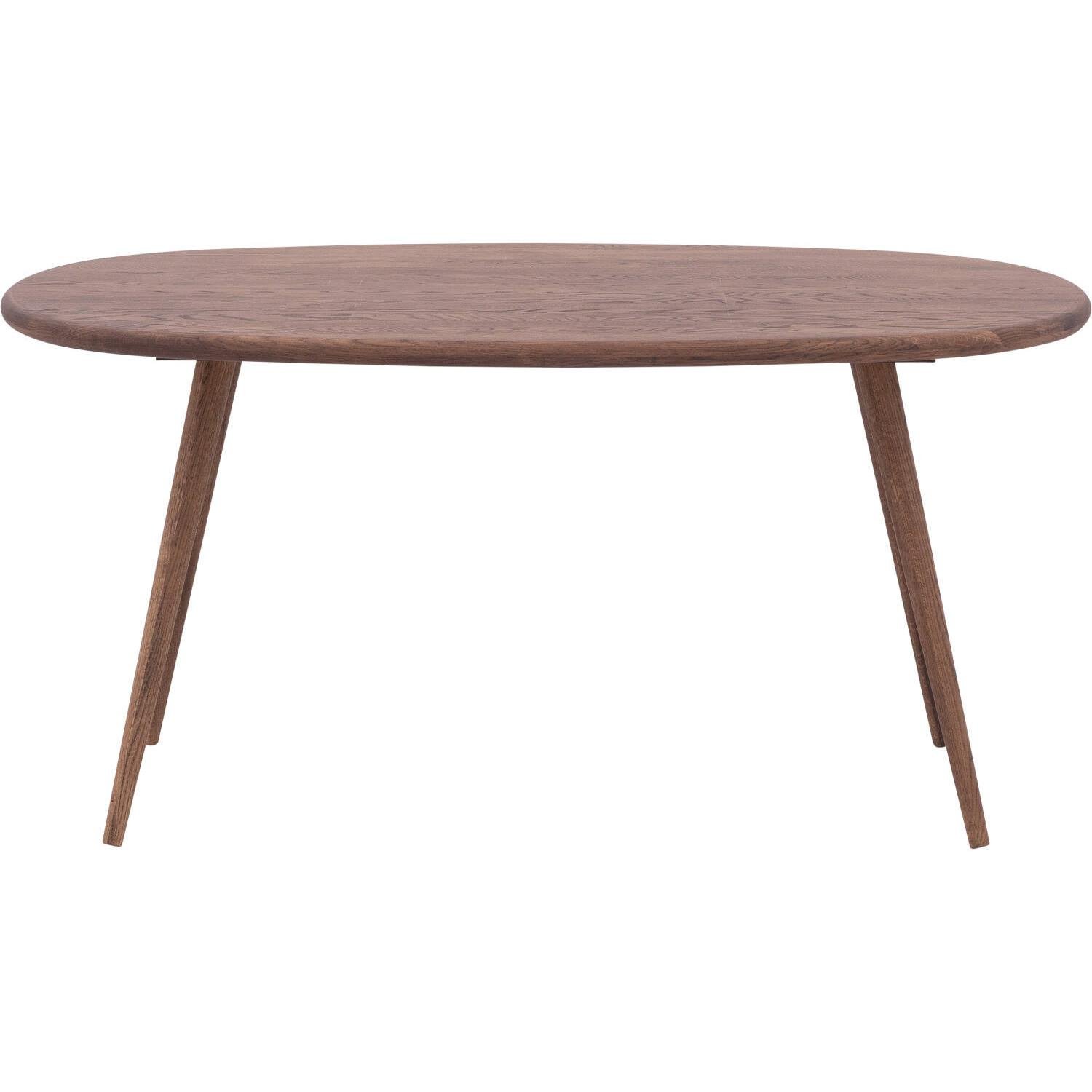 Goossens Eettafel Bjarte, Semi ovaal 220 x 90 cm