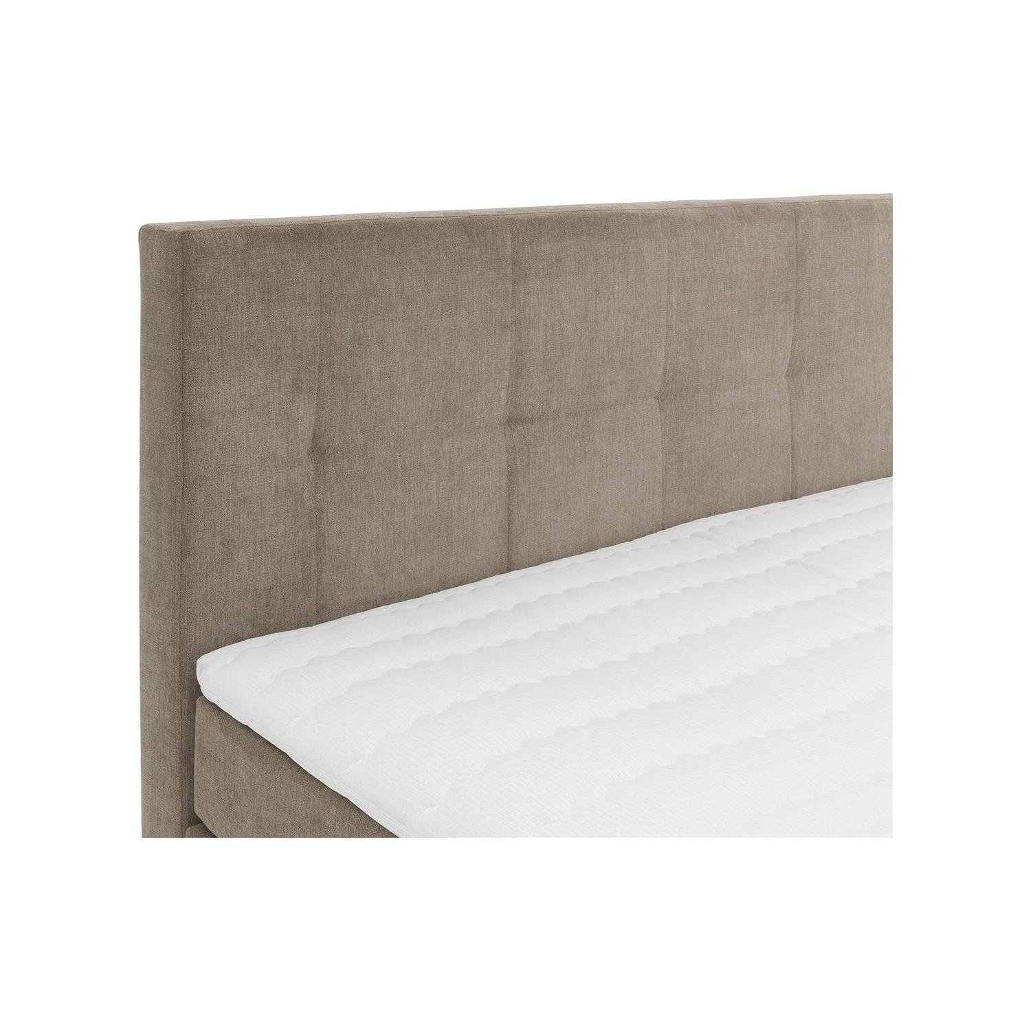 Goossens Boxspring Rud - bruin - 160 x 211 cm cm