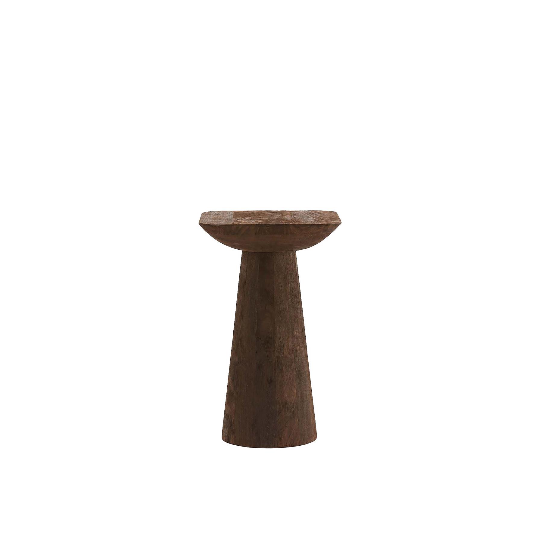 Light&living Bijzettafel 33x33x53 cm DEGO mat donker bruin