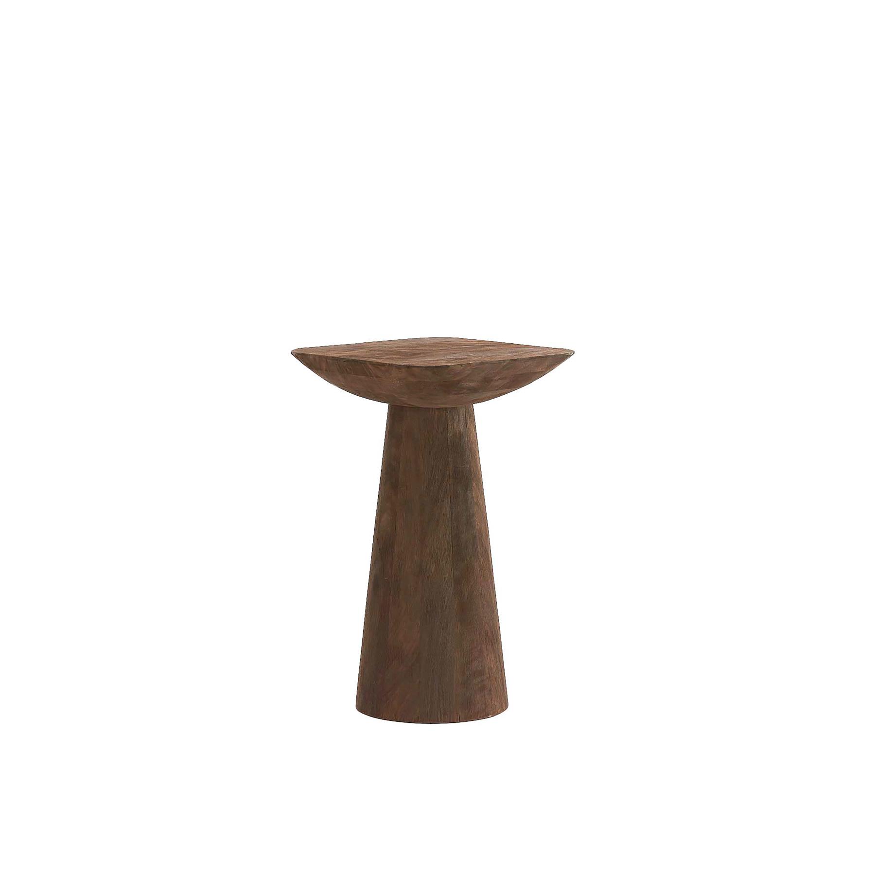 Light&living Bijzettafel 33x33x53 cm DEGO mat donker bruin