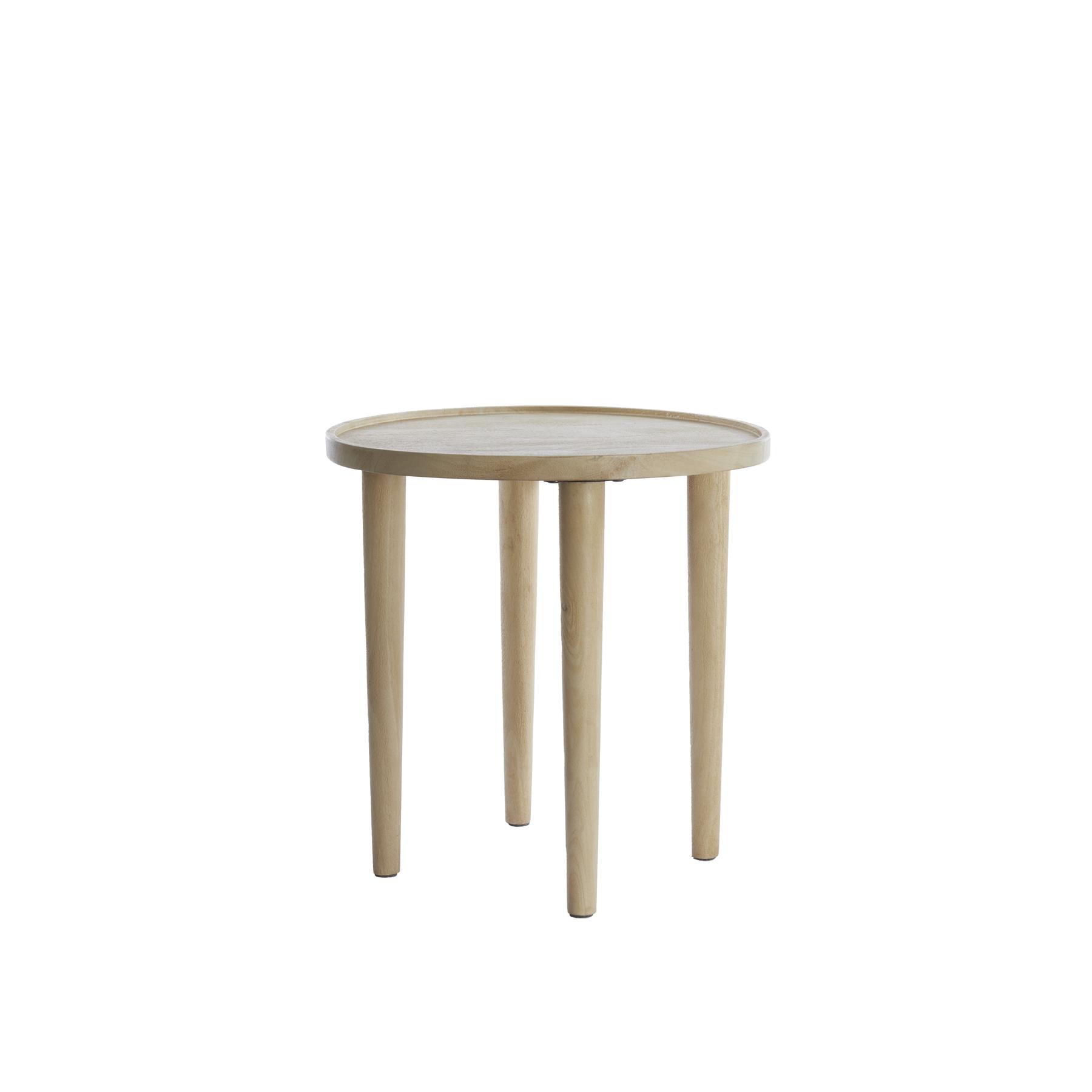 Light&living Bijzettafel Ø49x49 cm QIANO mango hout naturel