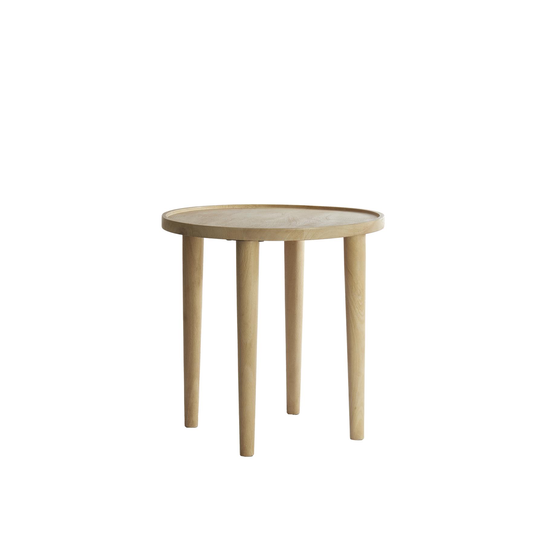 Light&living Bijzettafel Ø49x49 cm QIANO mango hout naturel