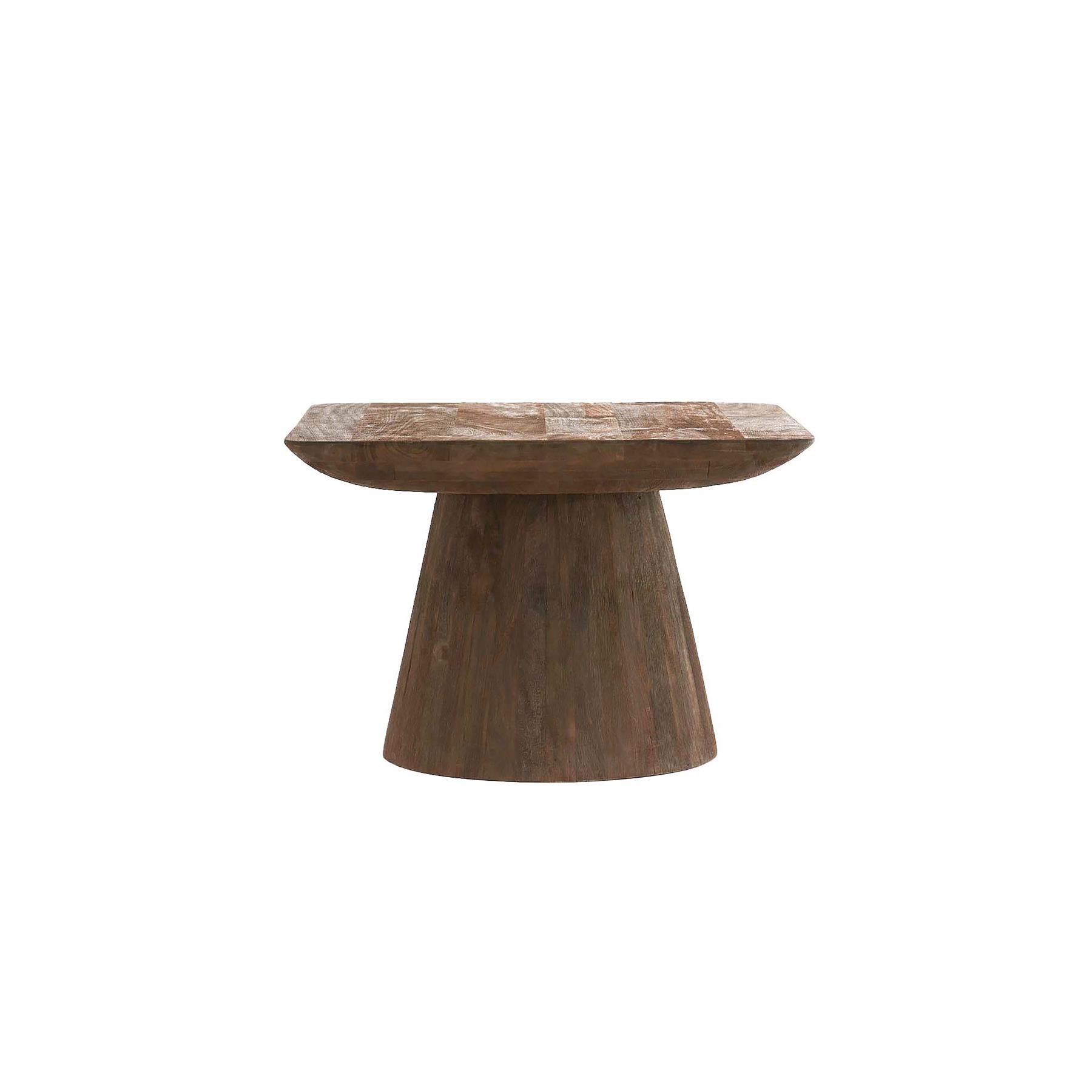 Light&living Bijzettafel 60x60x41 cm DEGO mat donker bruin