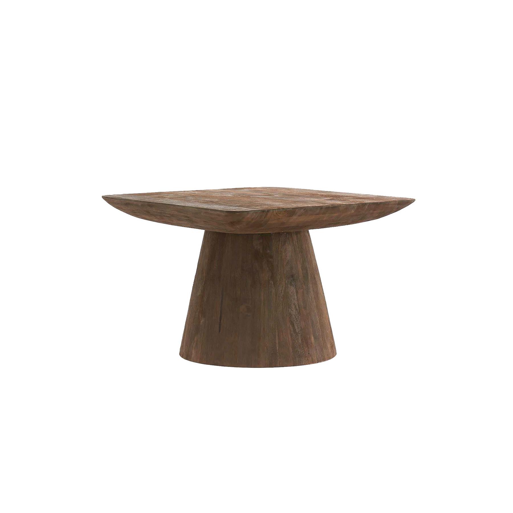 Light&living Bijzettafel 60x60x41 cm DEGO mat donker bruin