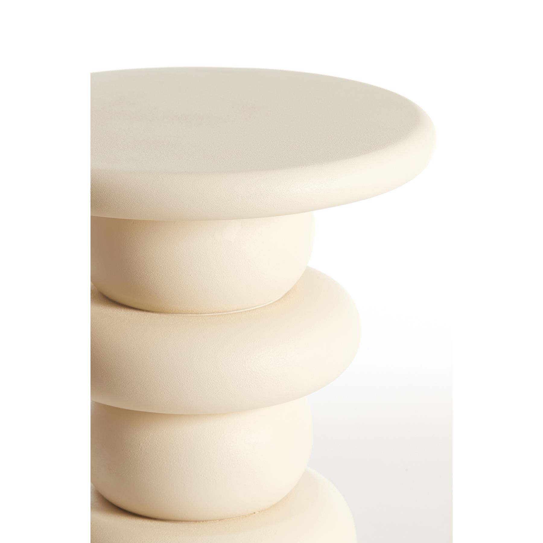 Light & Living Light&living Bijzettafel Ø40x45 cm AZALAS hout crème