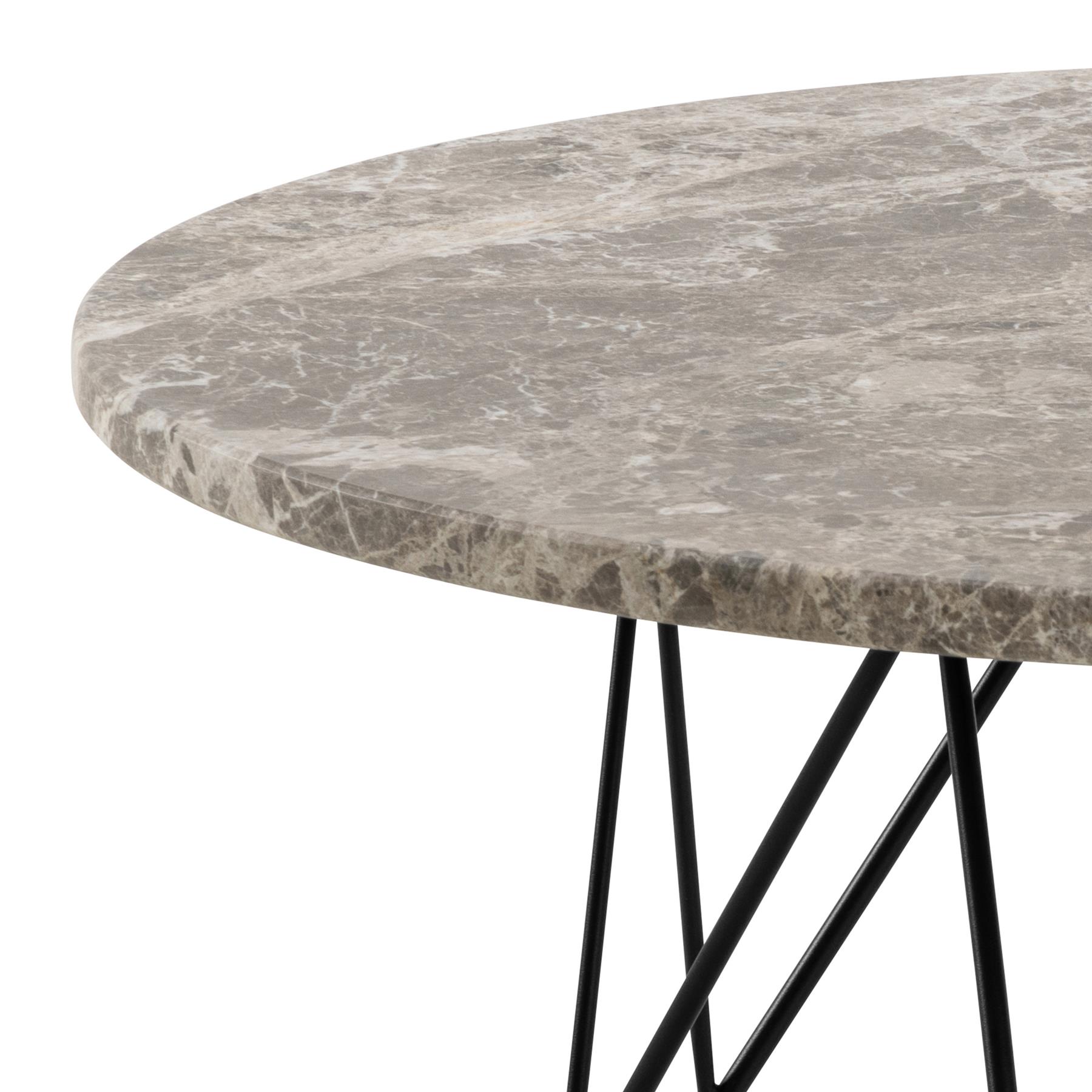by fonQ Webby Salontafel Ø 80 cm - Grijs / Zwart