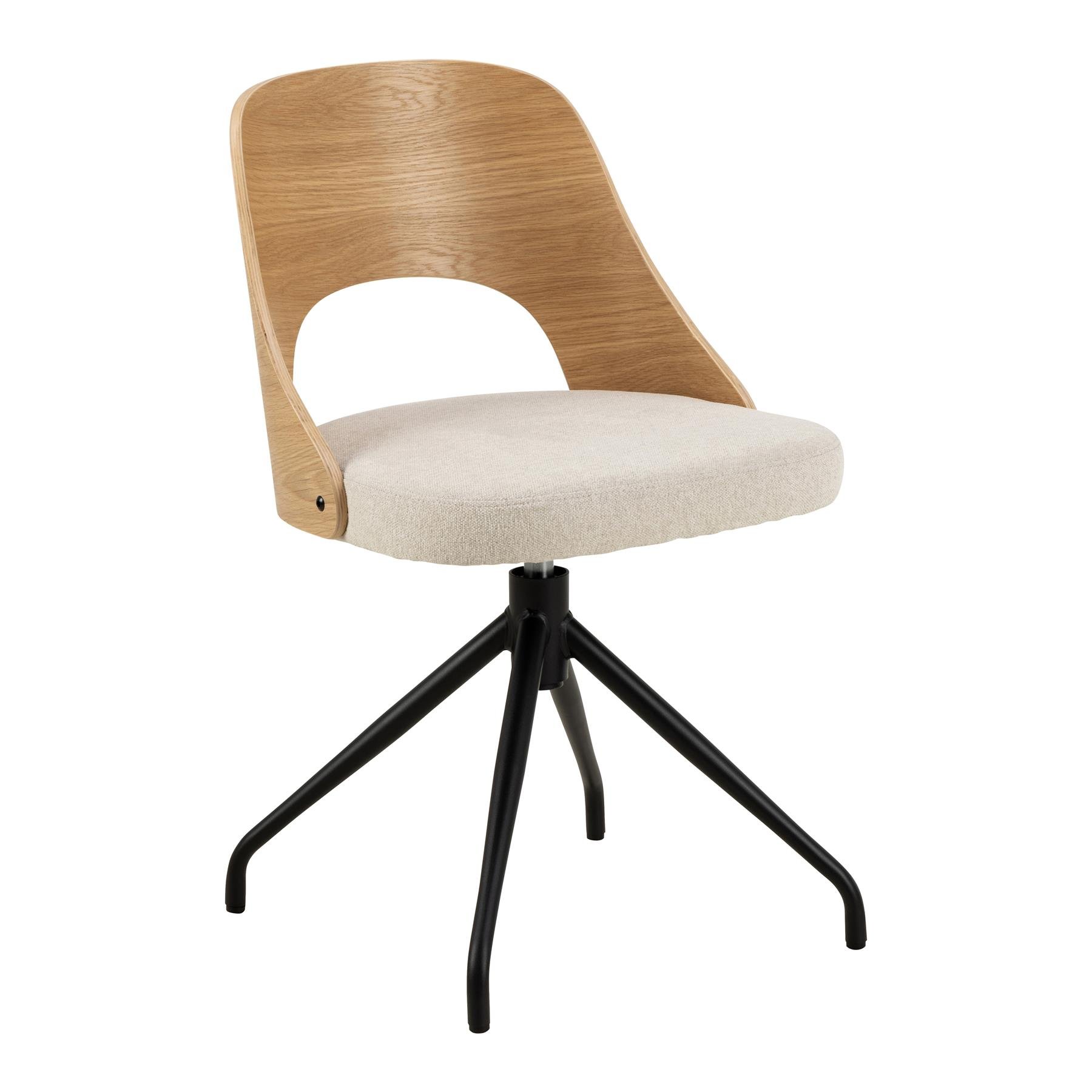 by fonQ Kaja Eetkamerstoel - Draaibaar - Beige