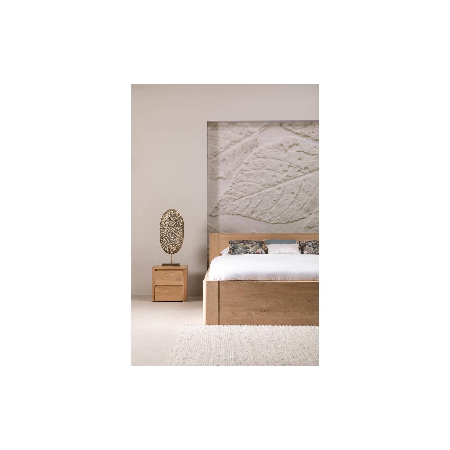 Goossens Bedframe Bibi - 140 x 200 - Eiken naturel - Hout