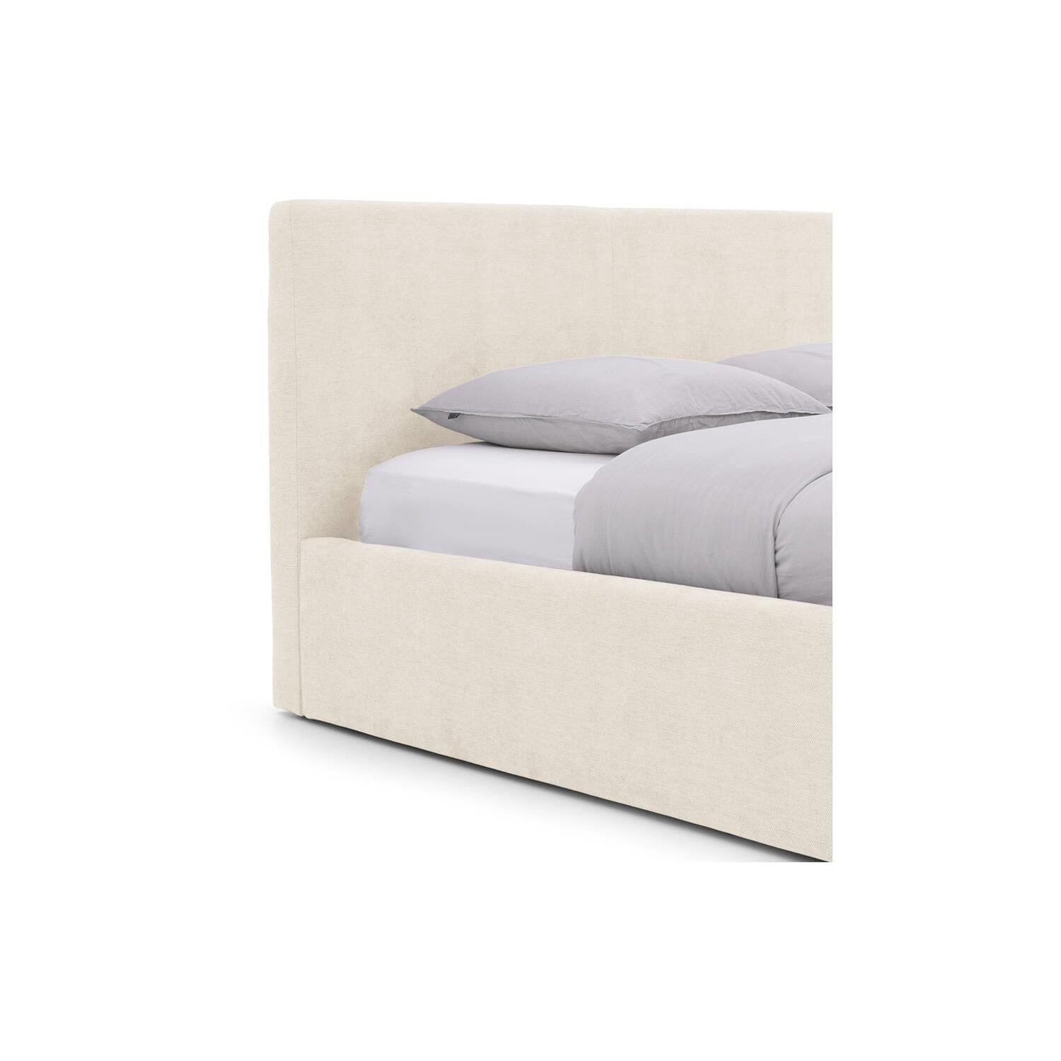 Goossens Bedframe Mysen Storage - 140 x 200 - Stof fijn geweven