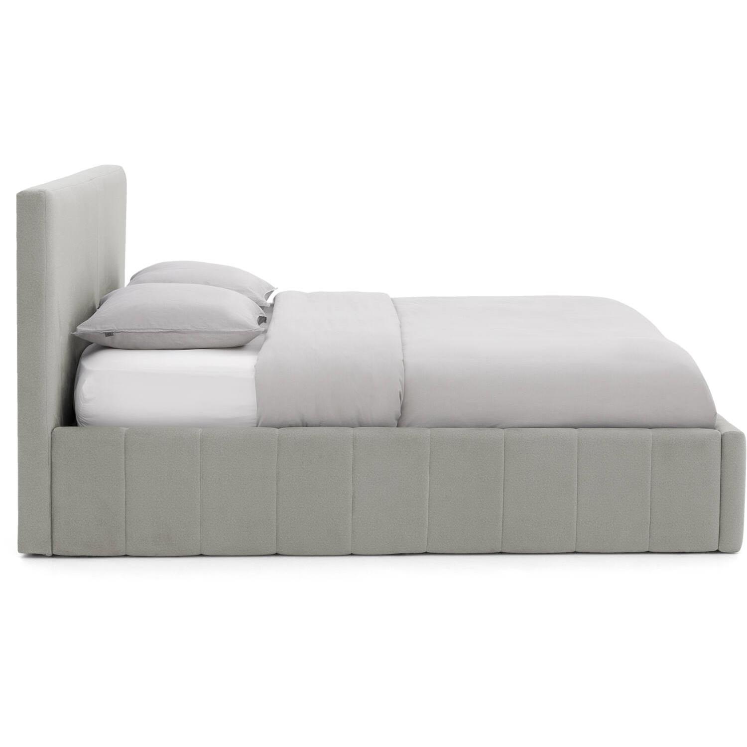 Goossens Bedframe Carte - 180 x 200 - Velours grijs 4 - Fluweel