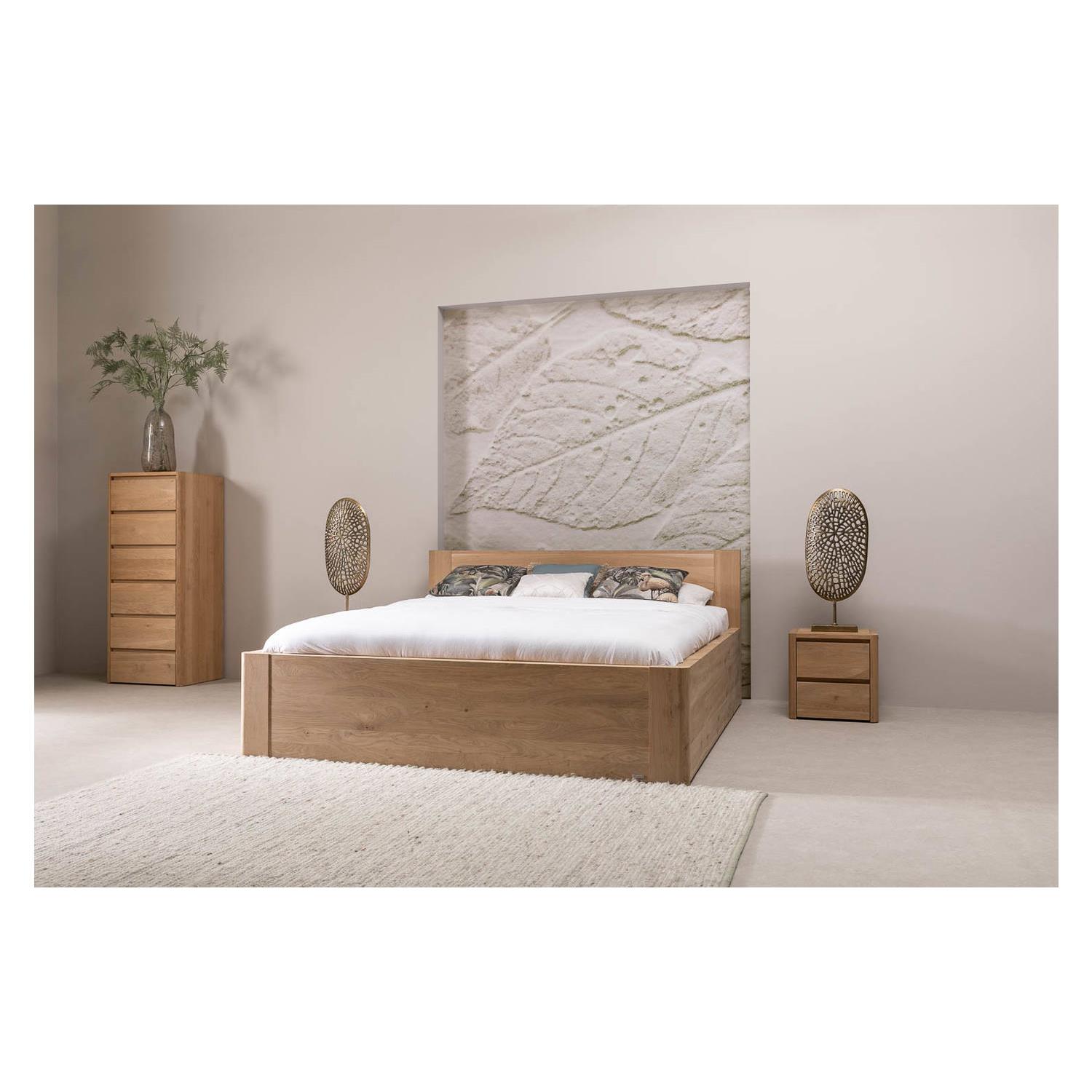 Goossens Bedframe Bibi - 160 x 200 - Eiken naturel - Hout