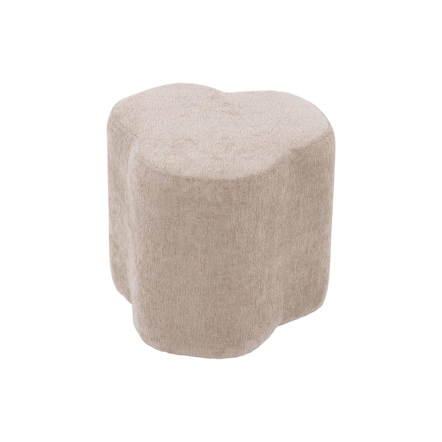 Goossens poef Anneli in velours beige