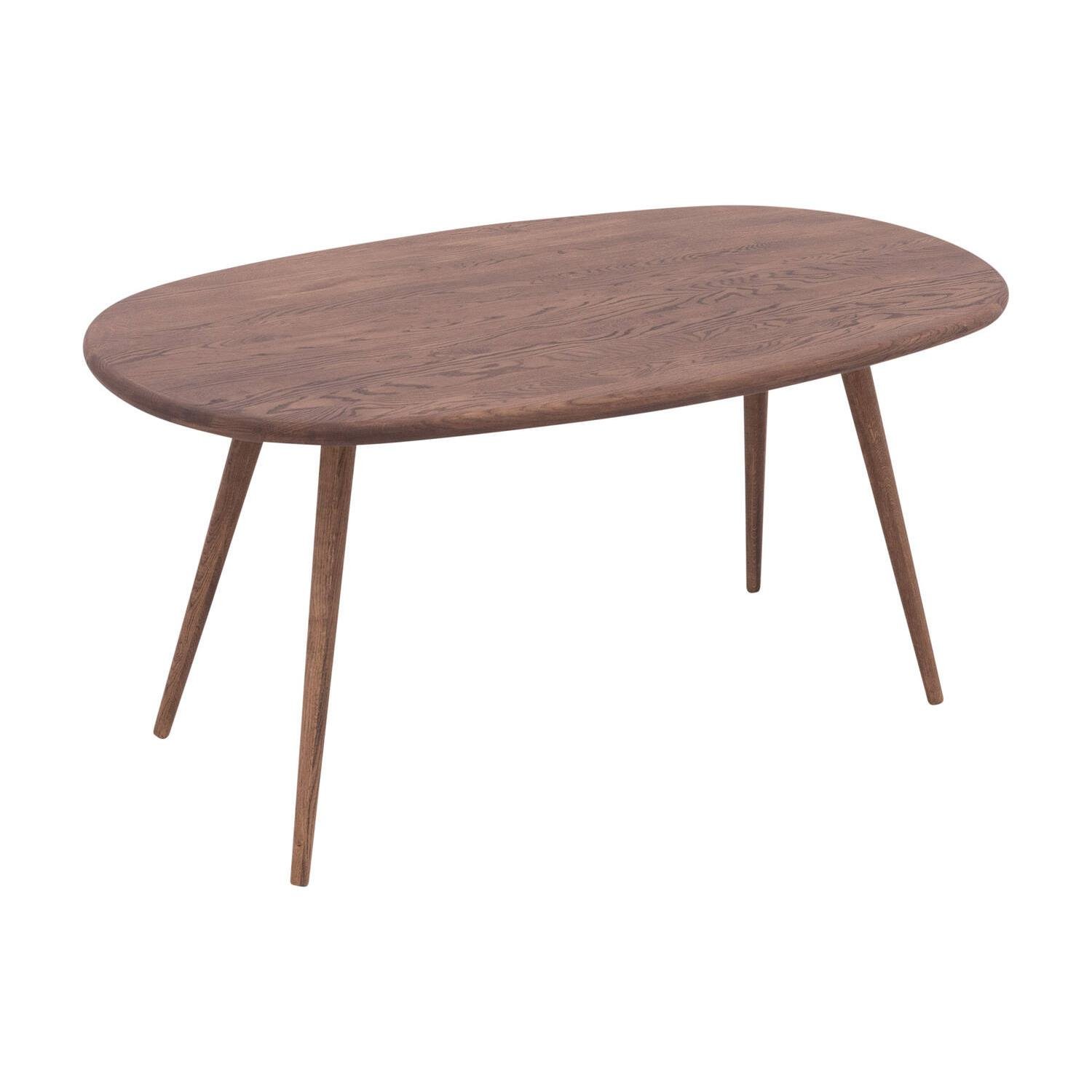 Goossens Eettafel Bjarte, Semi ovaal 220 x 90 cm