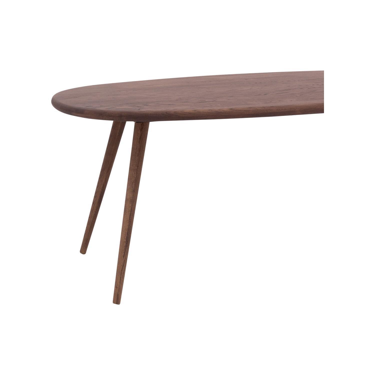 Goossens Eettafel Bjarte, Semi ovaal 220 x 90 cm