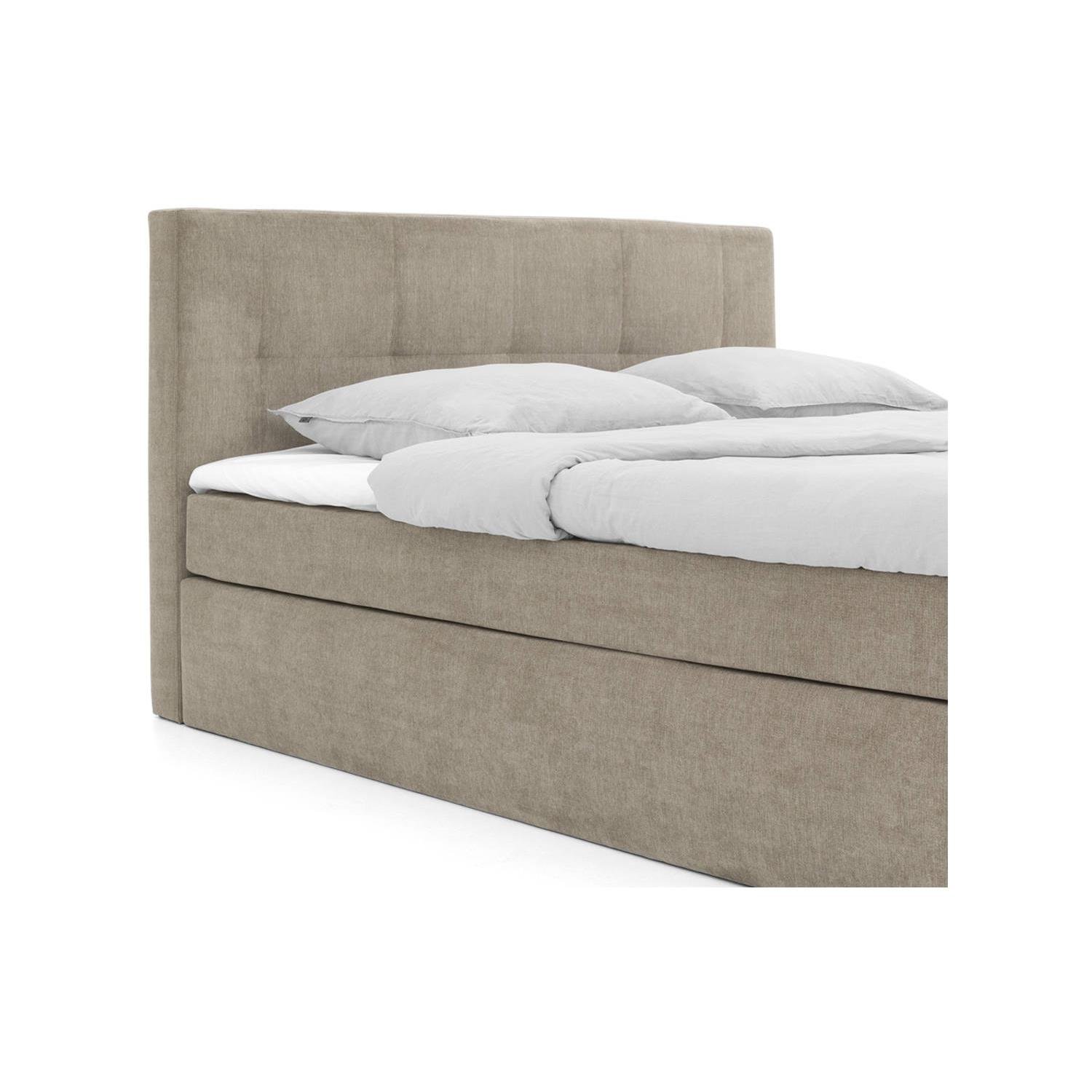 Goossens Boxspring Rud - bruin - 160 x 211 cm cm