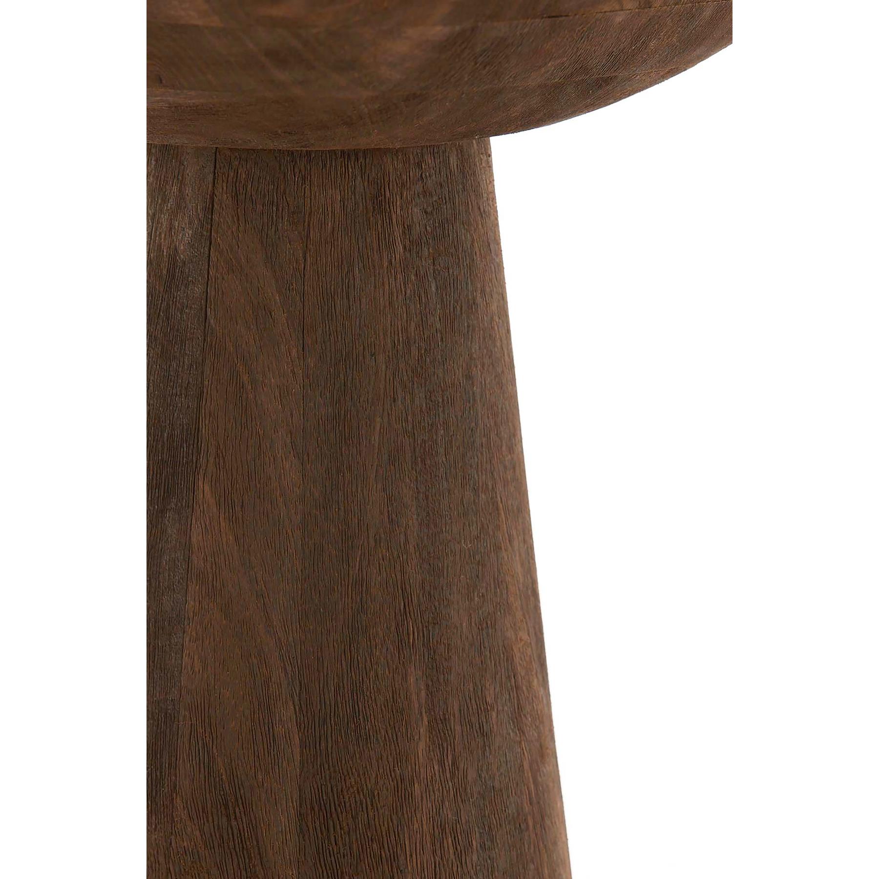 Light&living Bijzettafel 33x33x53 cm DEGO mat donker bruin