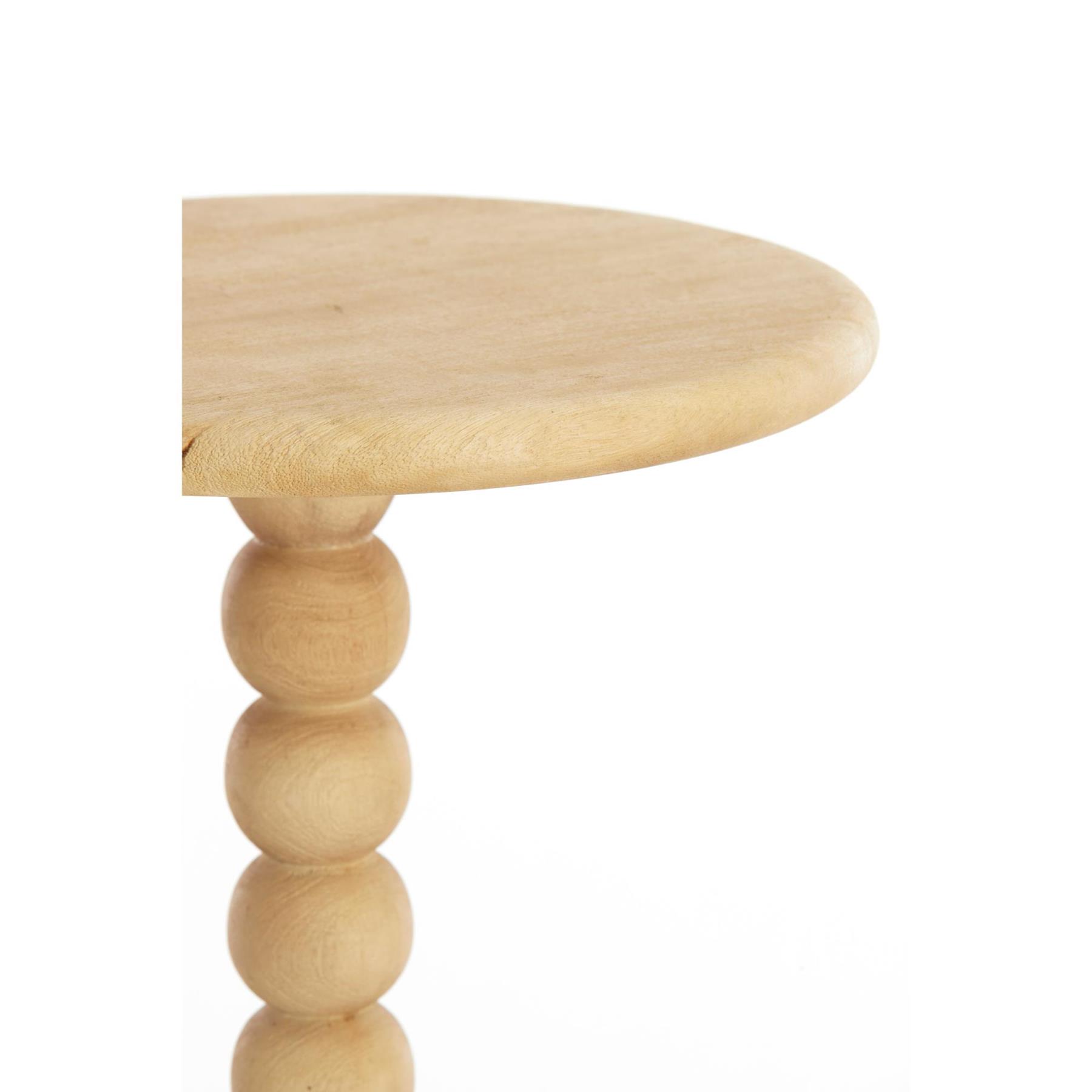 Light & Living Bijzettafel Veglio - Naturel - Ø35cm