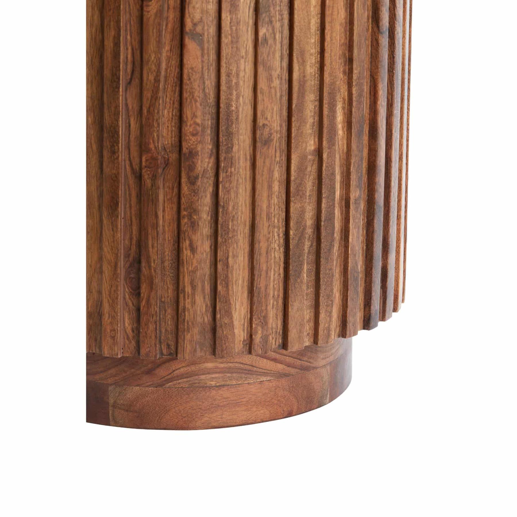 Light & Living Bijzettafel Kiyose - Donkerbruin - Ø33cm