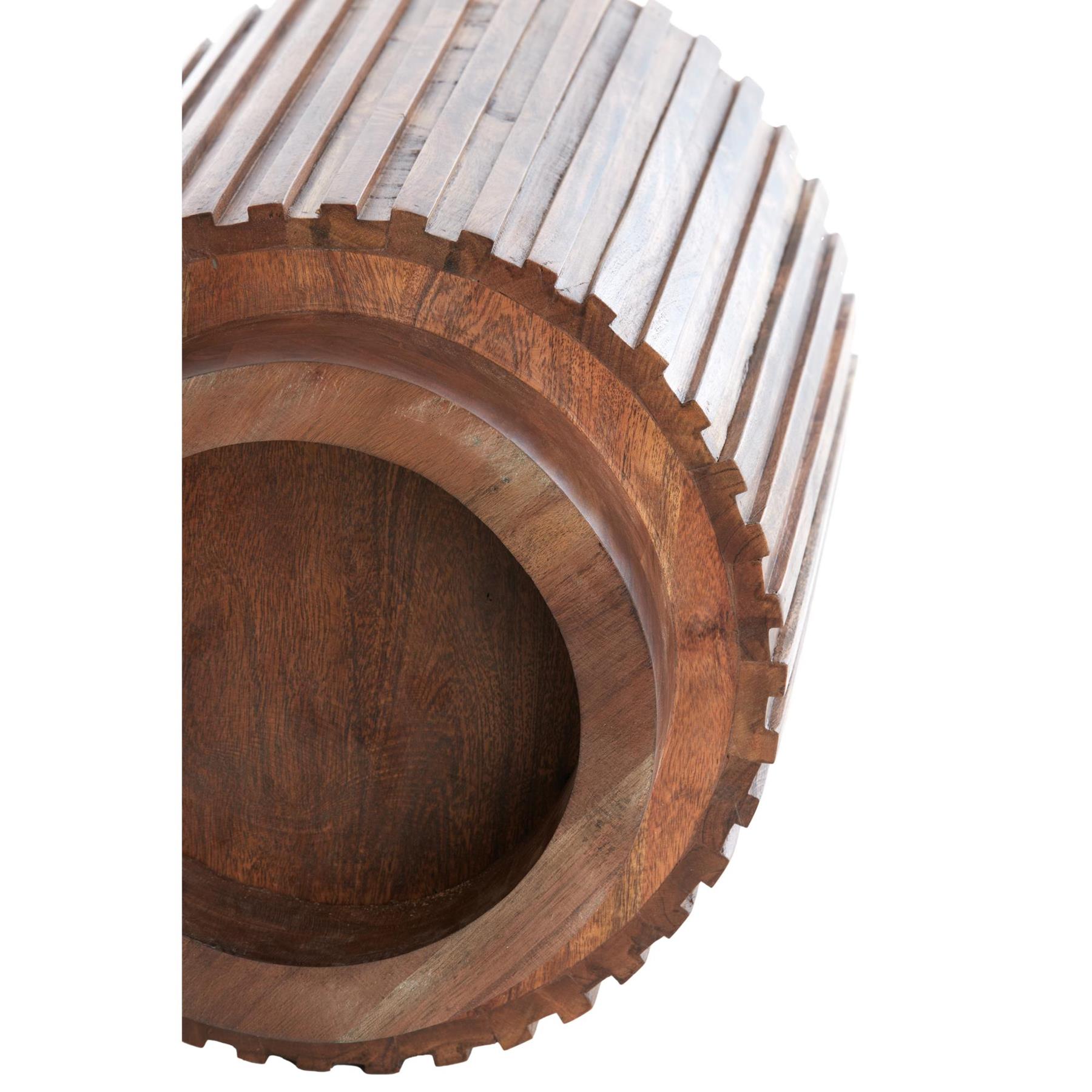 Light & Living Bijzettafel Kiyose - Donkerbruin - Ø33cm