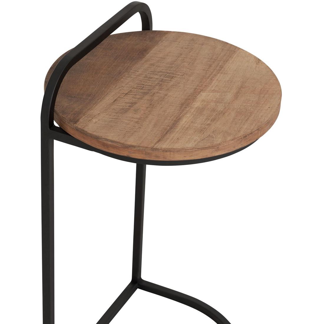 DTP Home Laptop table Soho TEAKWOOD,60xØ35 cm, recycled teakwood top