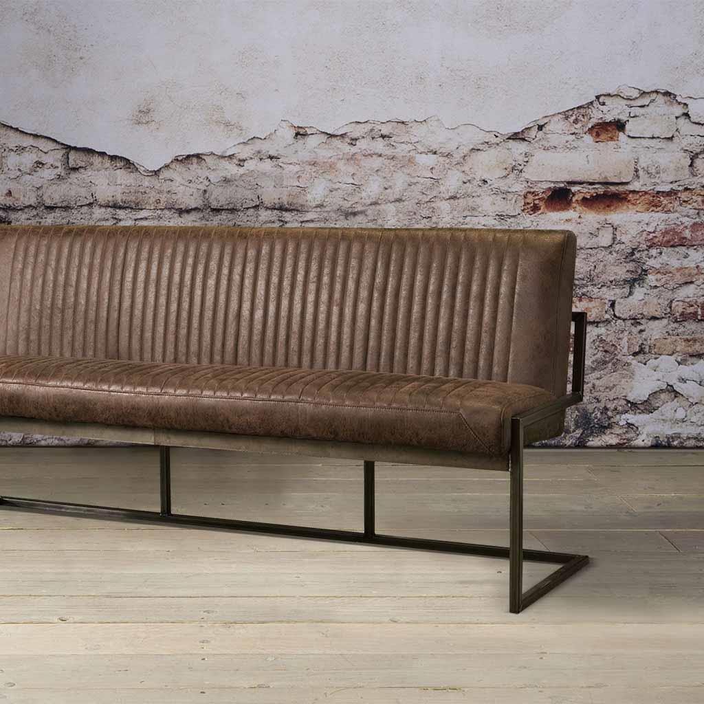 Anli-Style Tower living Ferro bench 135 - Savannah dark brown 1078-03