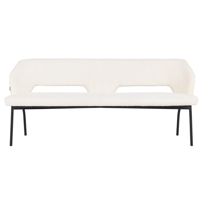 MUST Living Bench Bloom 190,86x190x57 cm, bouclé natural