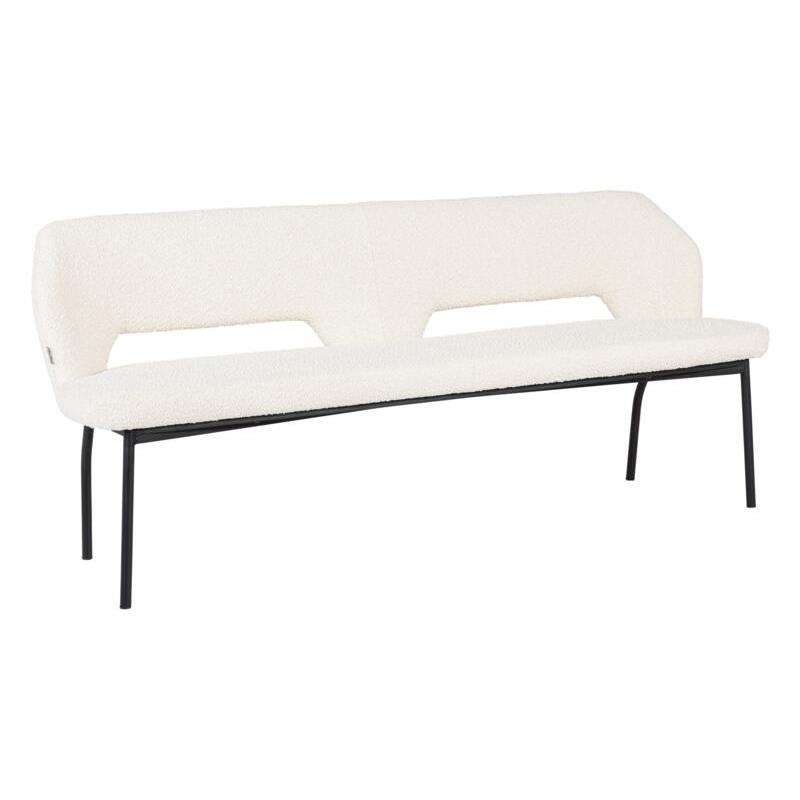 MUST Living Bench Bloom 190,86x190x57 cm, bouclé natural