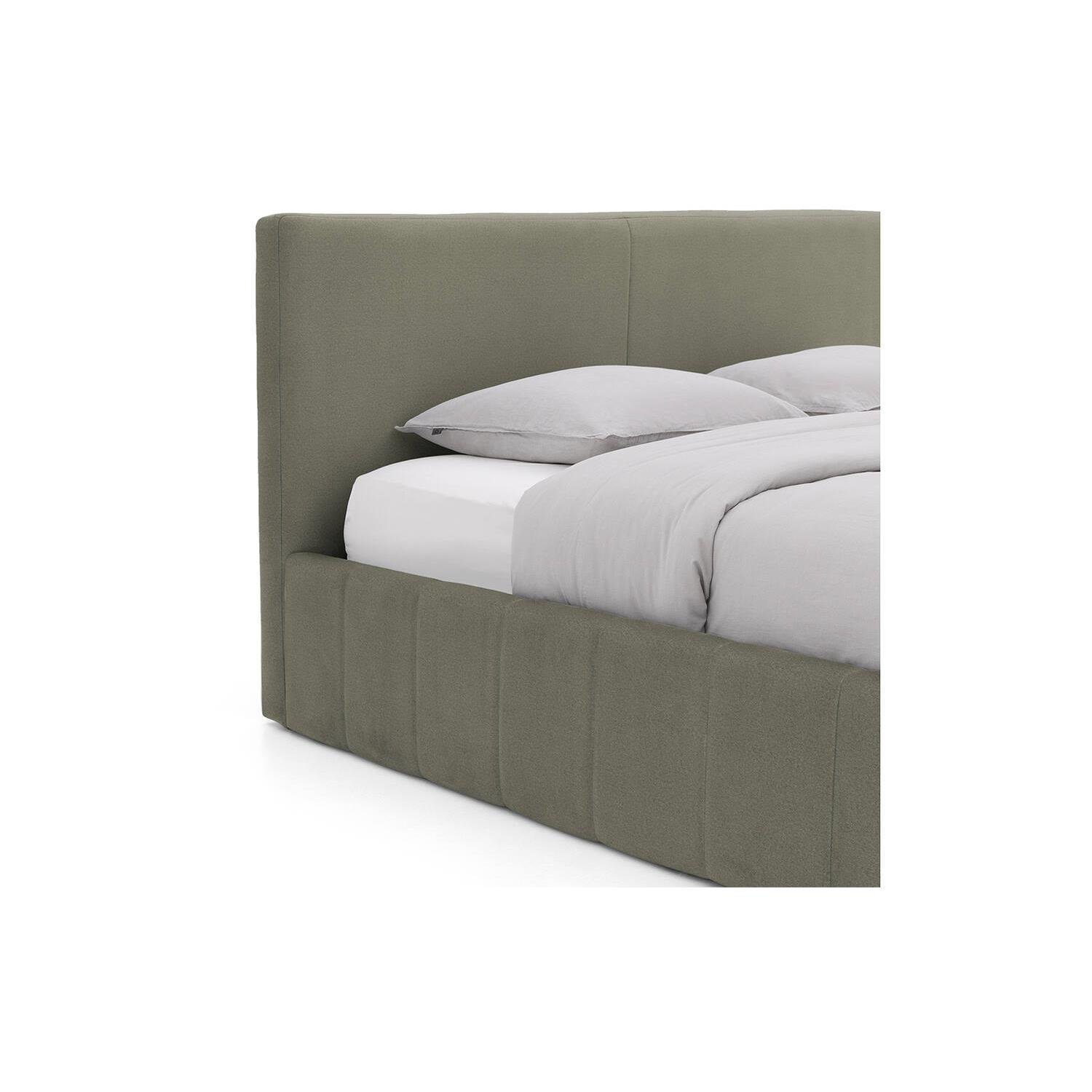 Goossens Bedframe Carte - 140 x 200 - Velours groen 11 - Fluweel