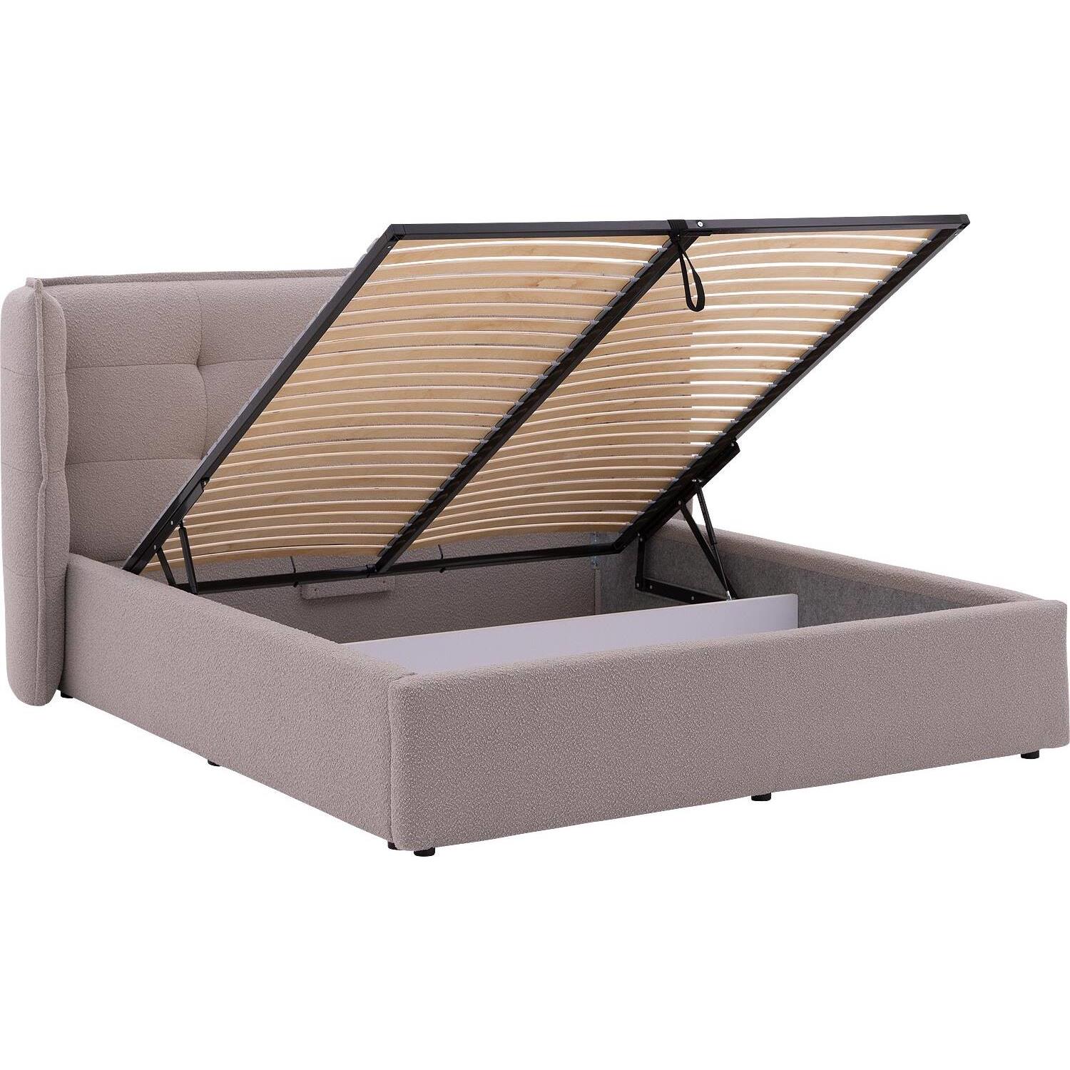 Goossens Gestoffeerd Bedframe Canon - 160 x 200 - Stof boucle