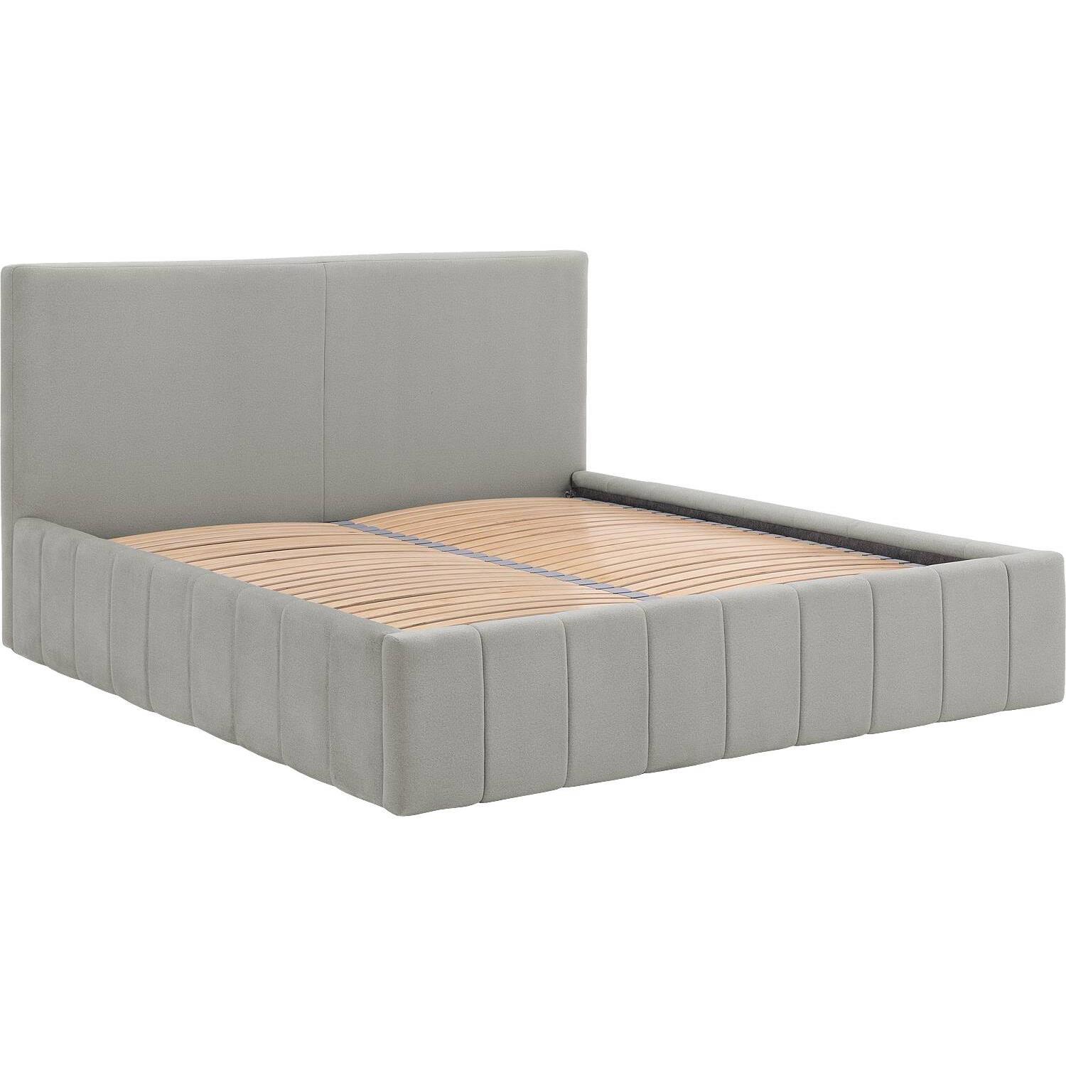 Goossens Bedframe Carte - 180 x 200 - Velours grijs 4 - Fluweel