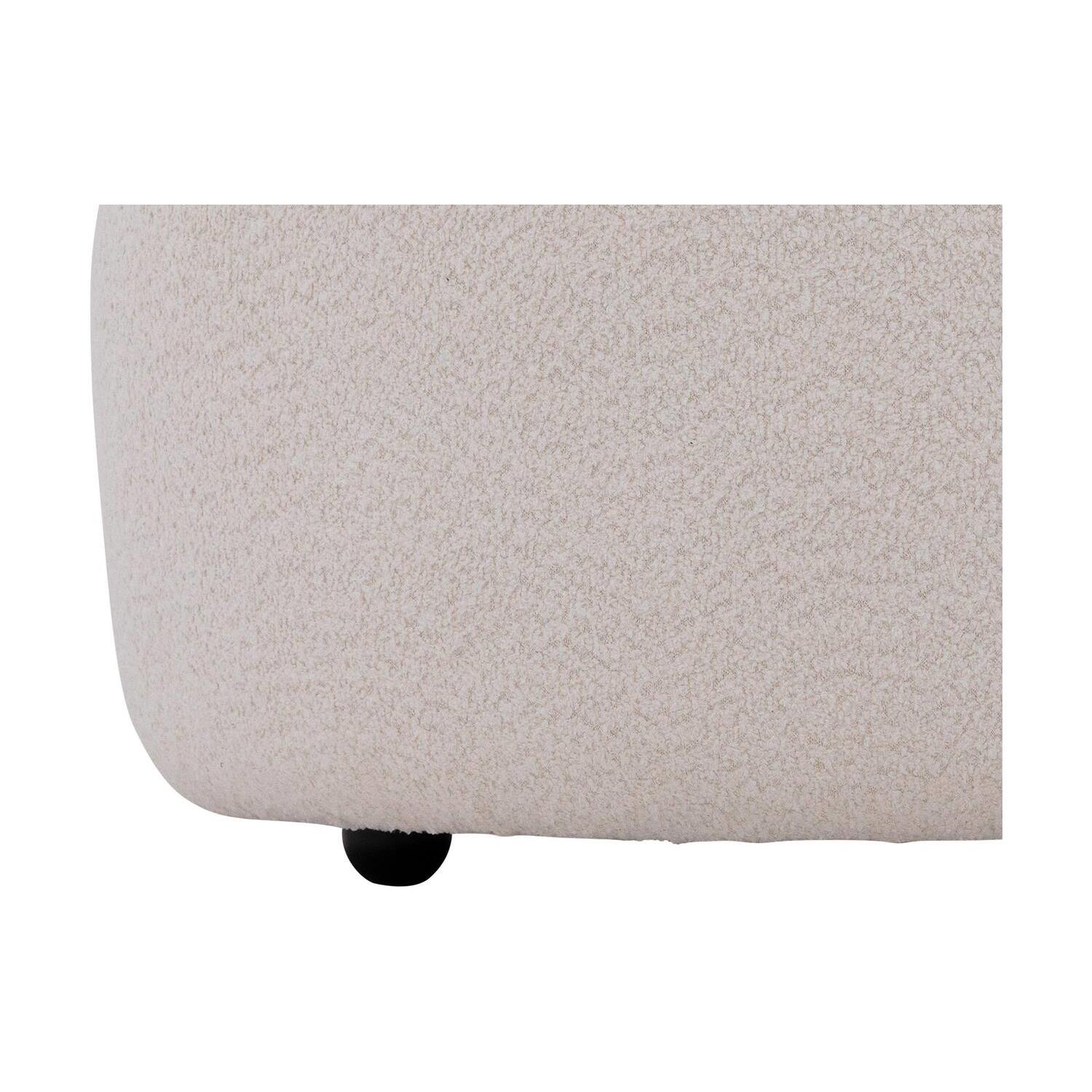 Goossens Hocker Lizz in boucle creme