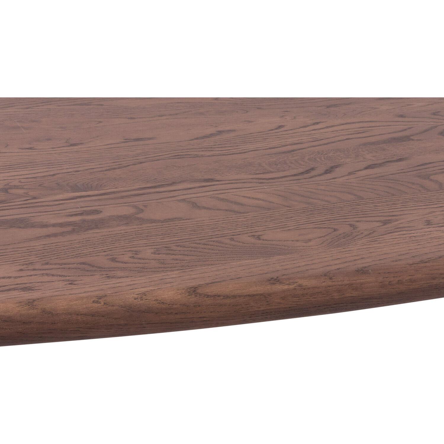 Goossens Eettafel Bjarte, Semi ovaal 220 x 90 cm