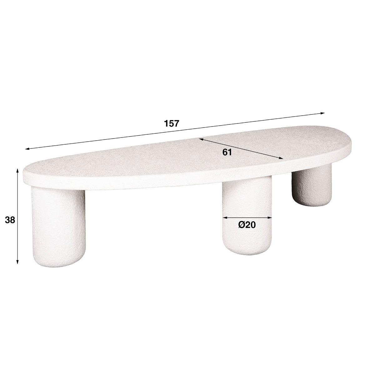 AnLi Style Salontafel XL kiezel driehoek